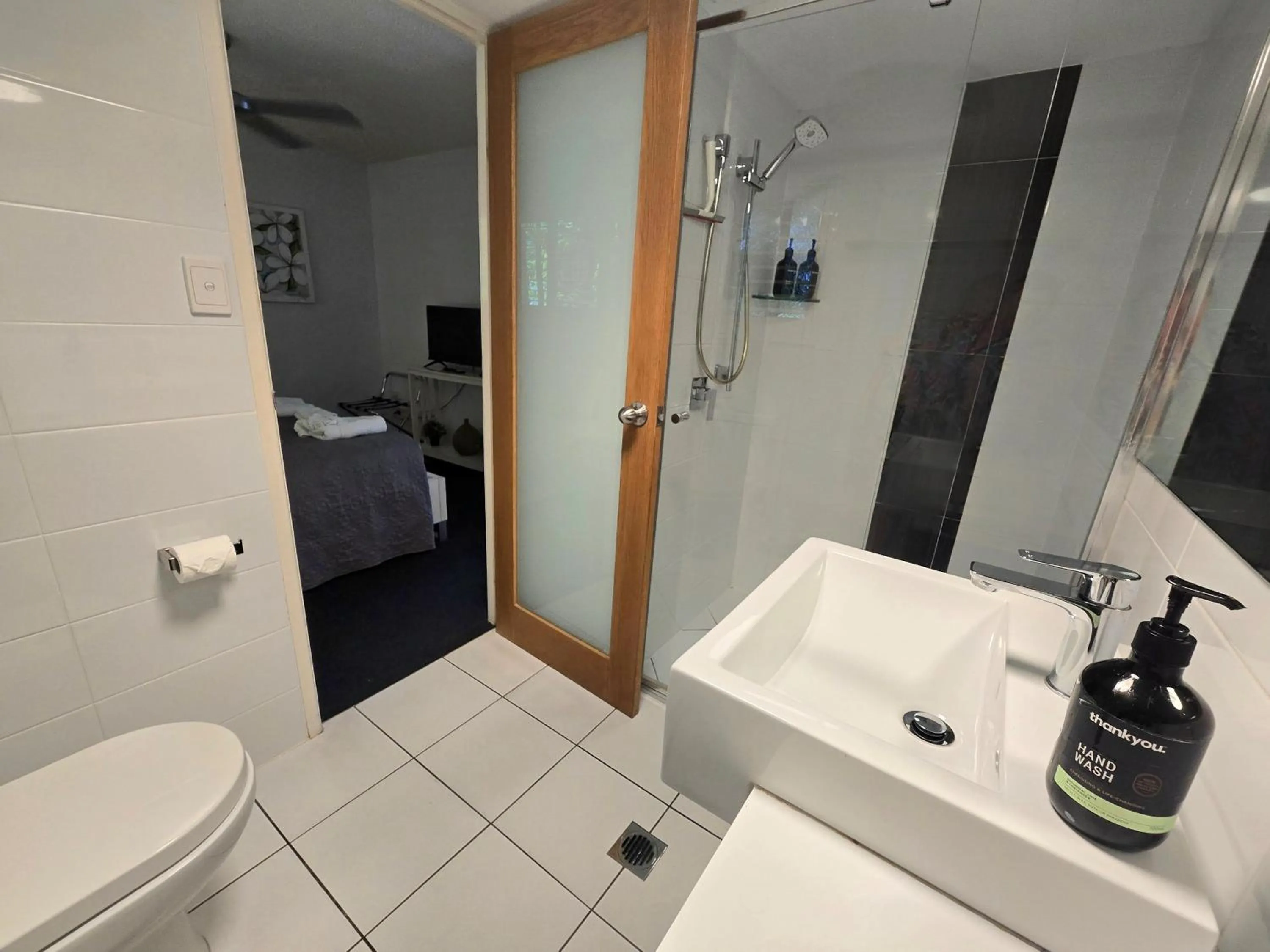 Shower in Noosa River Retreat Holiday Apartments