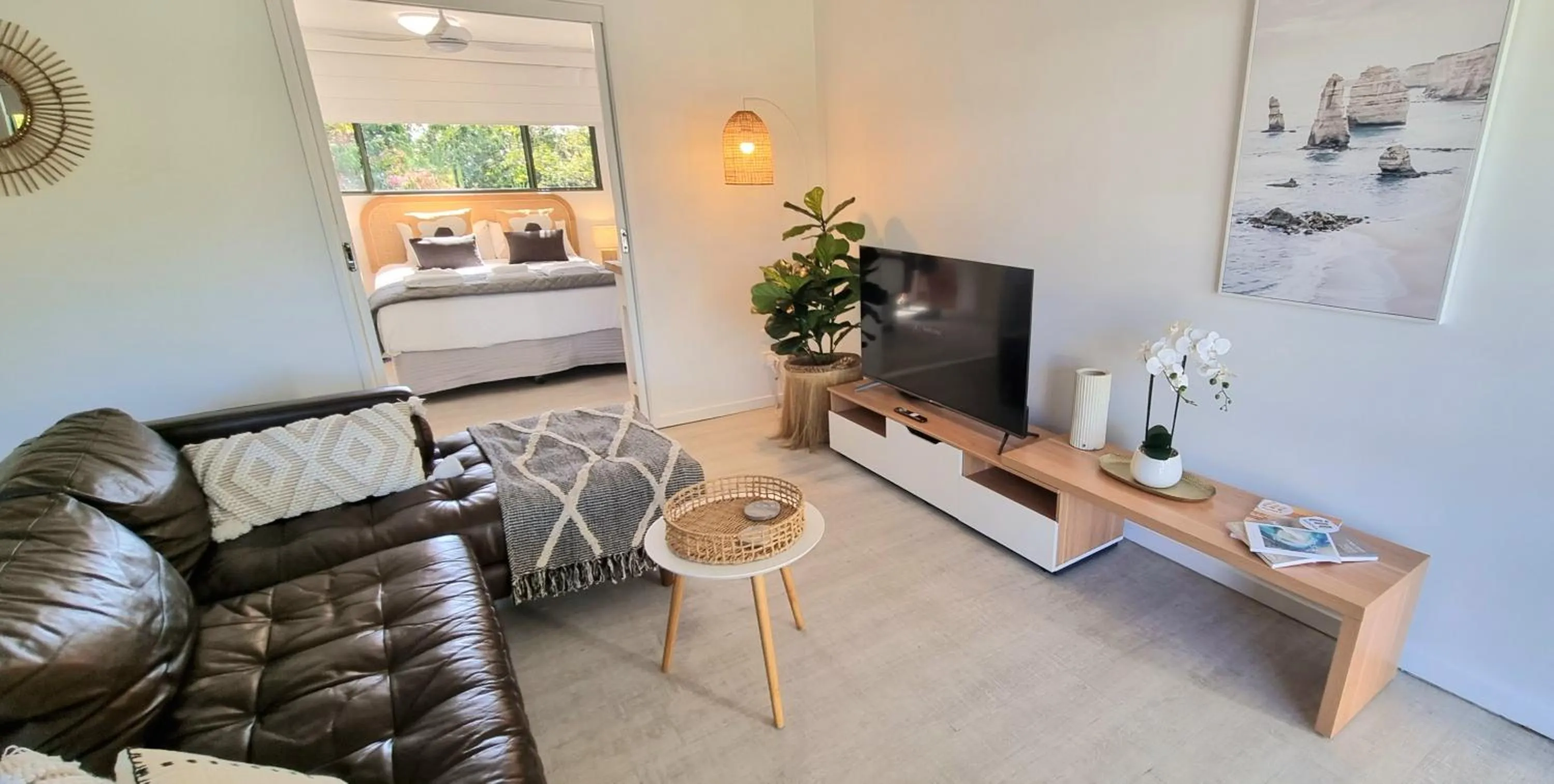 Living room in Noosa River Retreat Holiday Apartments