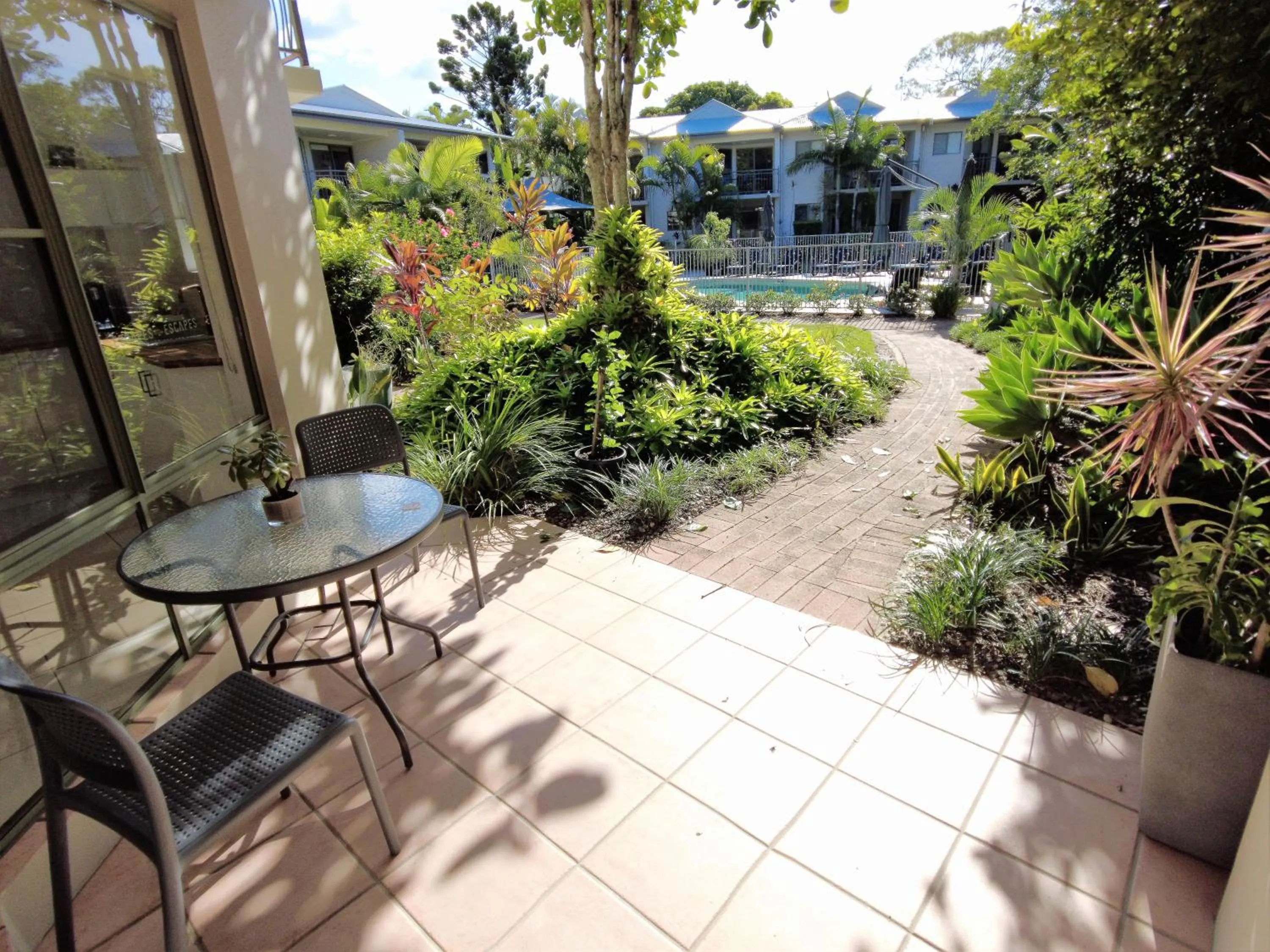 Patio in Noosa River Retreat Holiday Apartments