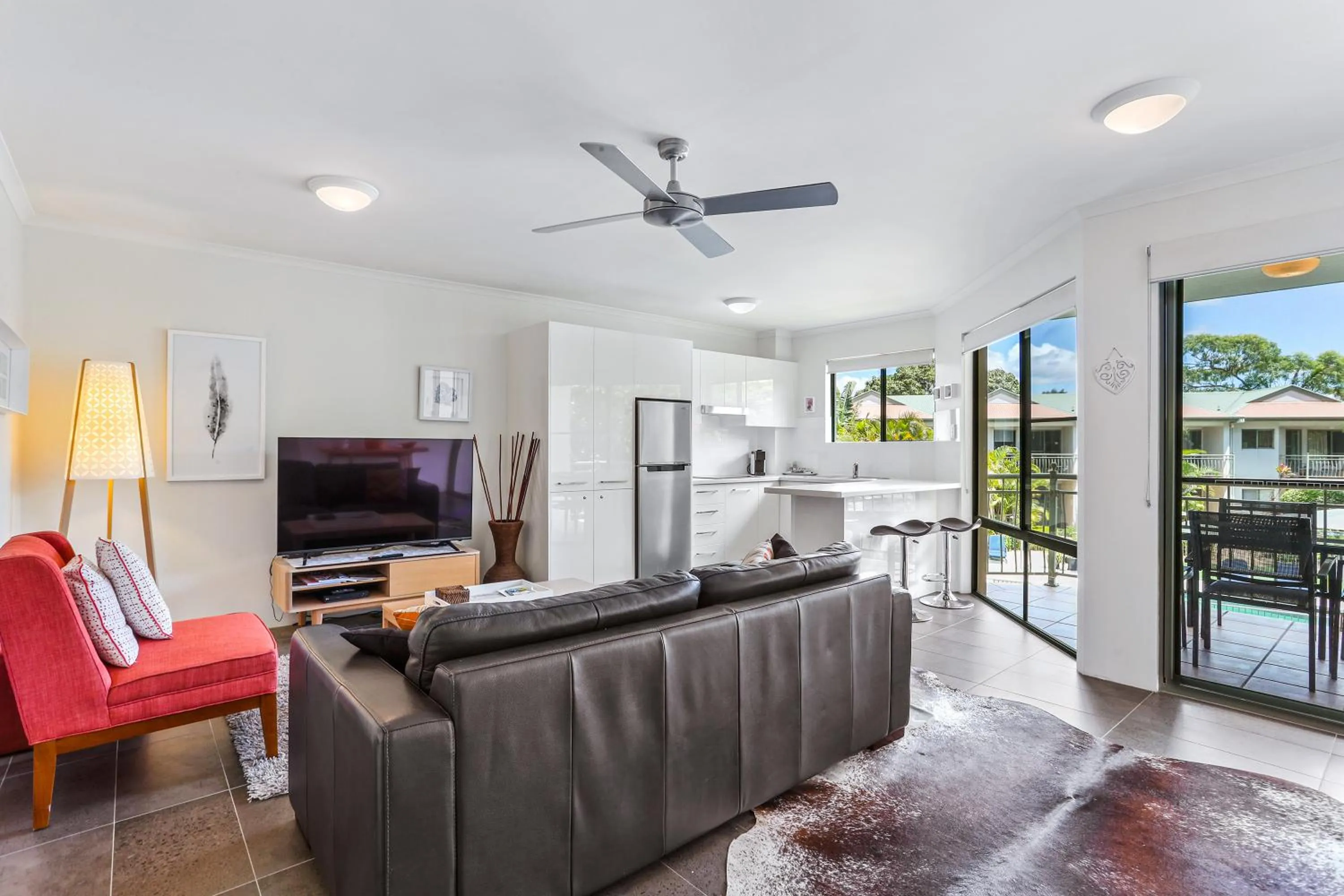 Living room in Noosa River Retreat Holiday Apartments