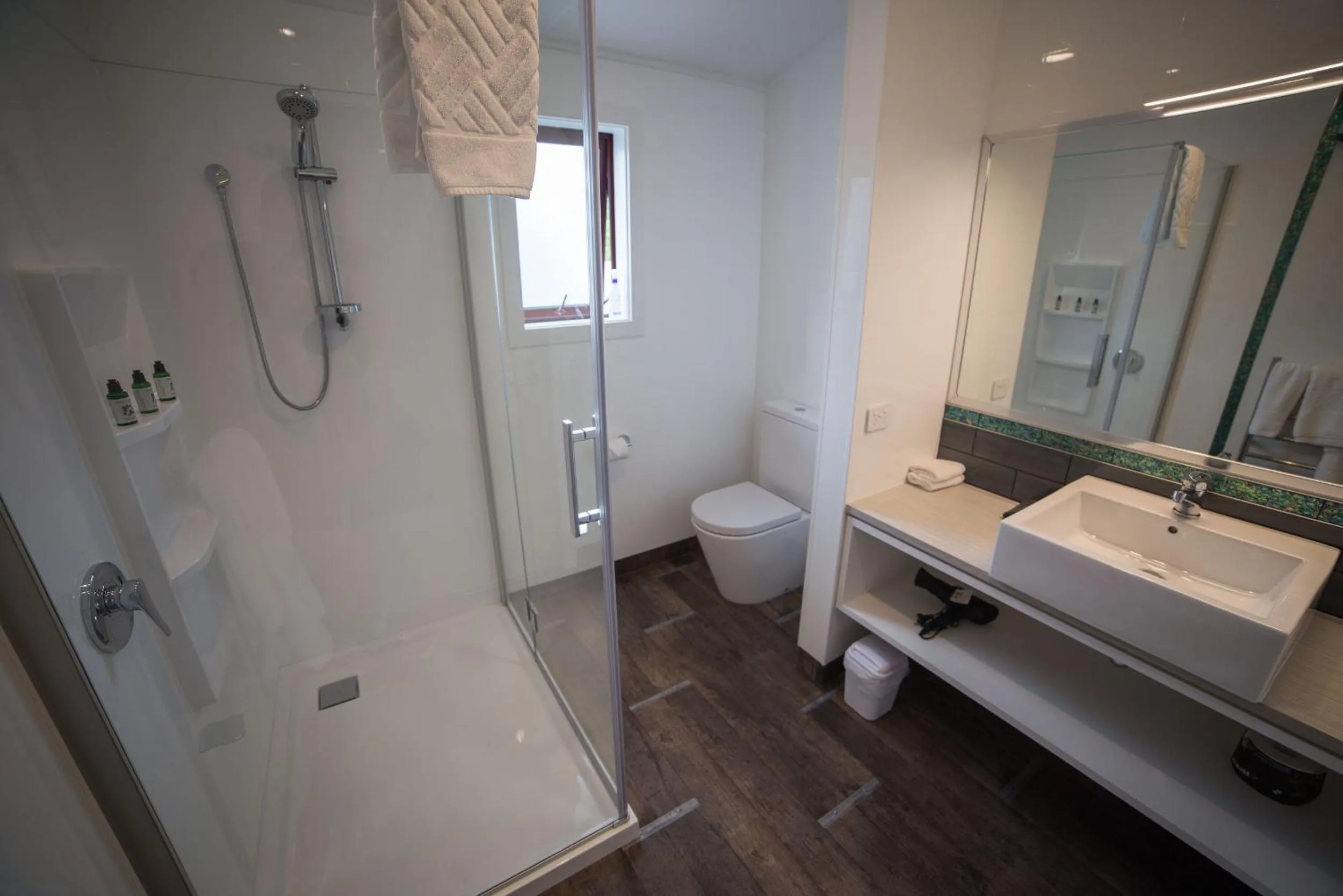 Shower in Red Tussock Motel