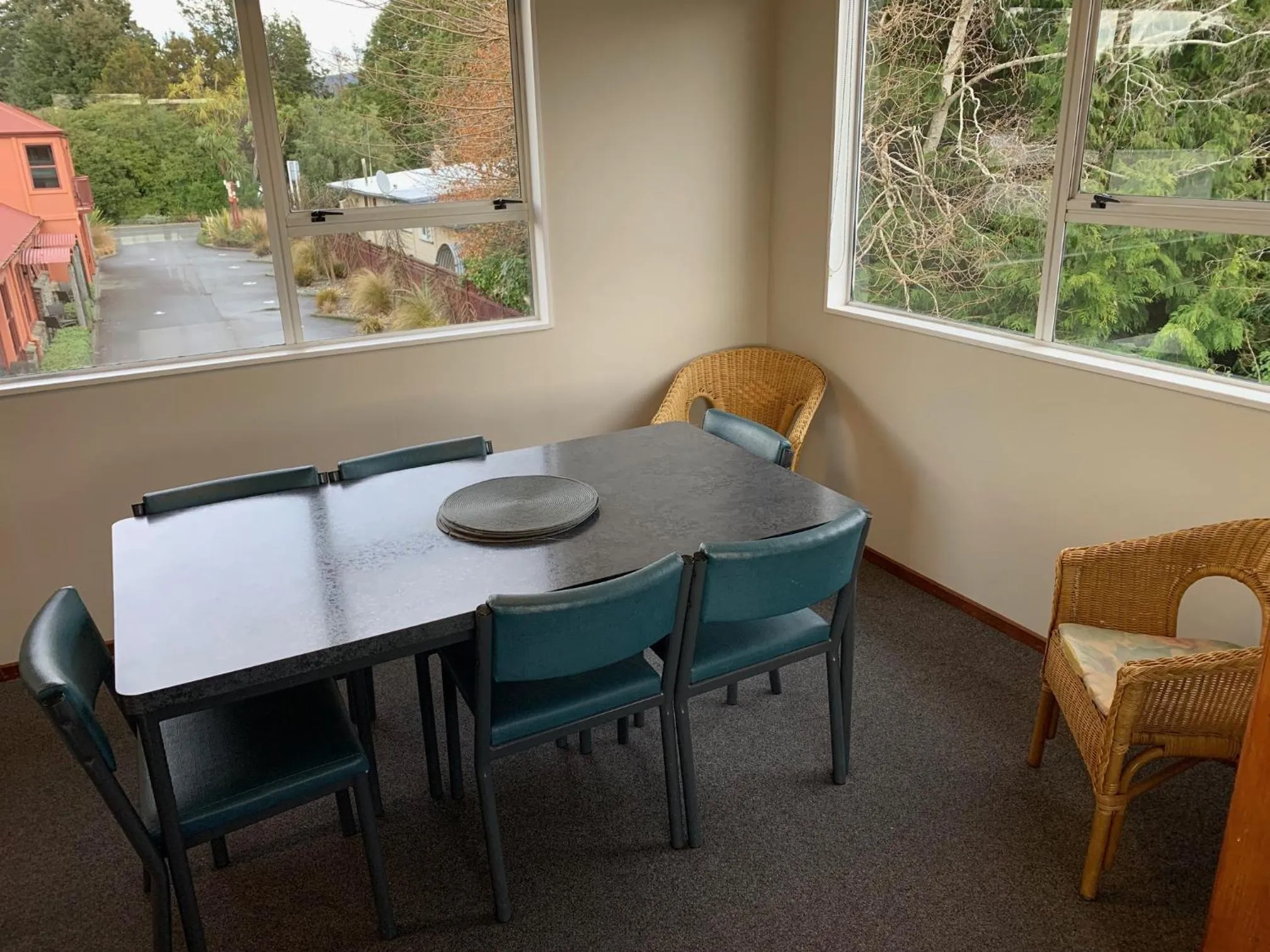 Dining area in Red Tussock Motel