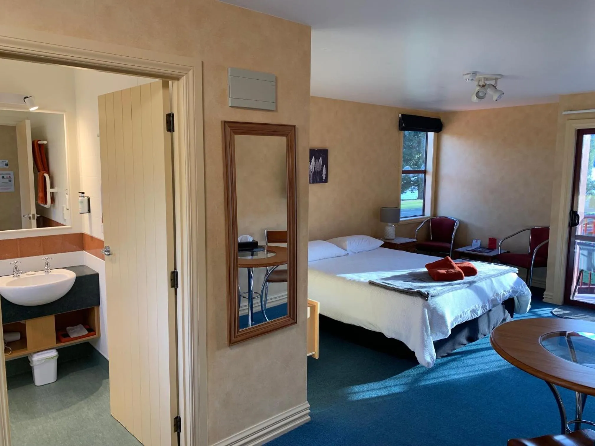 Bed in Red Tussock Motel