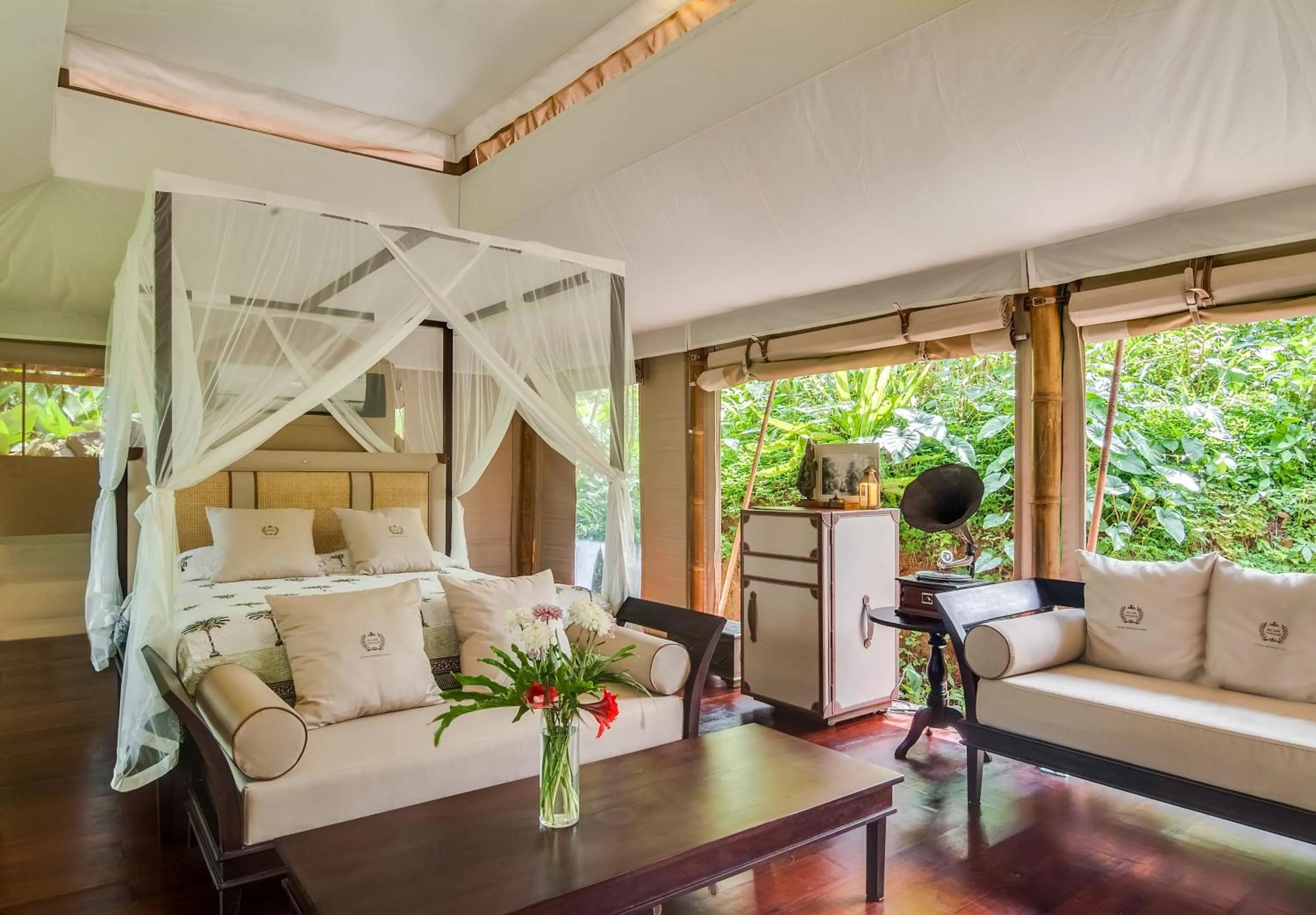 Living room in Sebatu Sanctuary Eco-resort