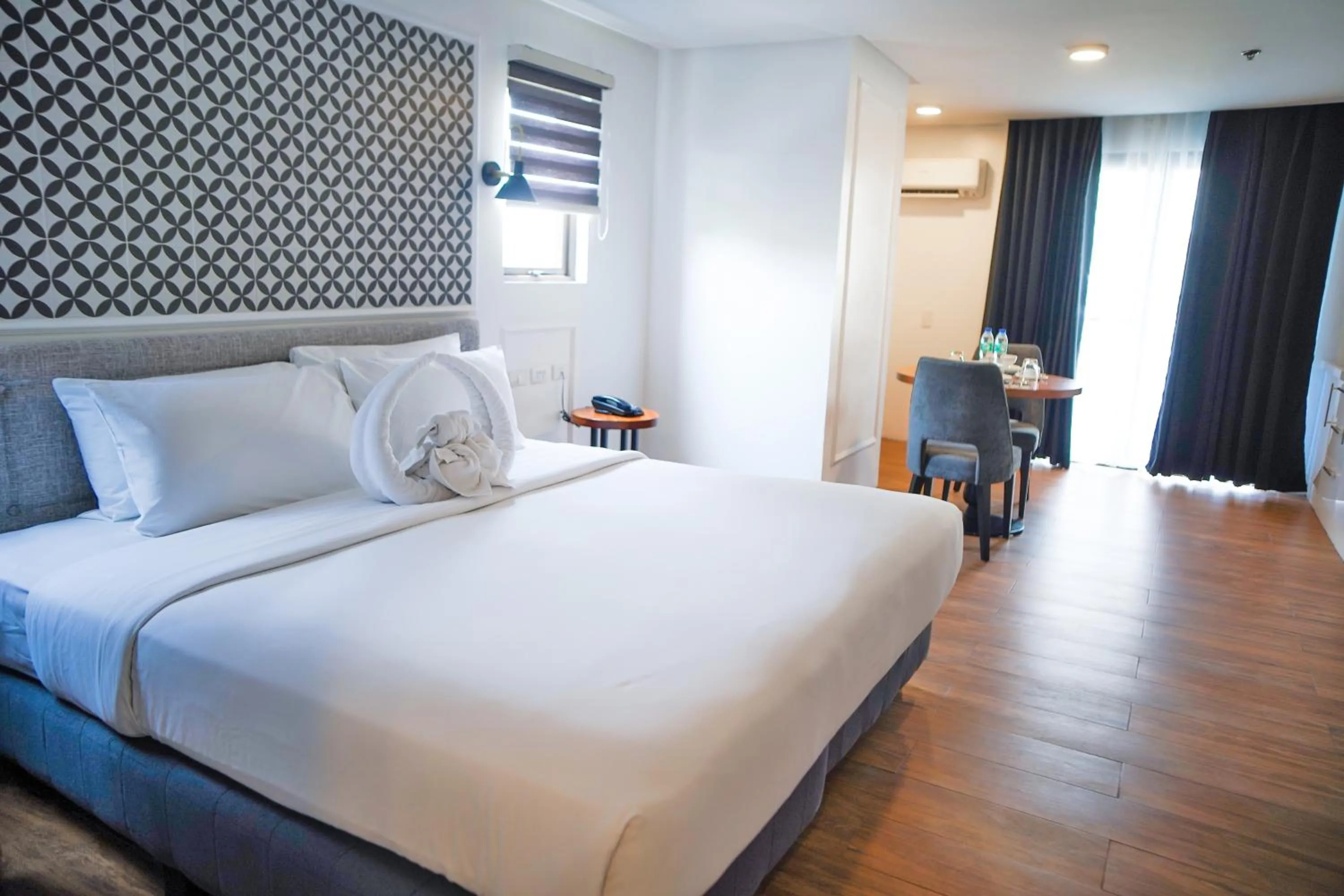 Bed in Parque España Residence Hotel