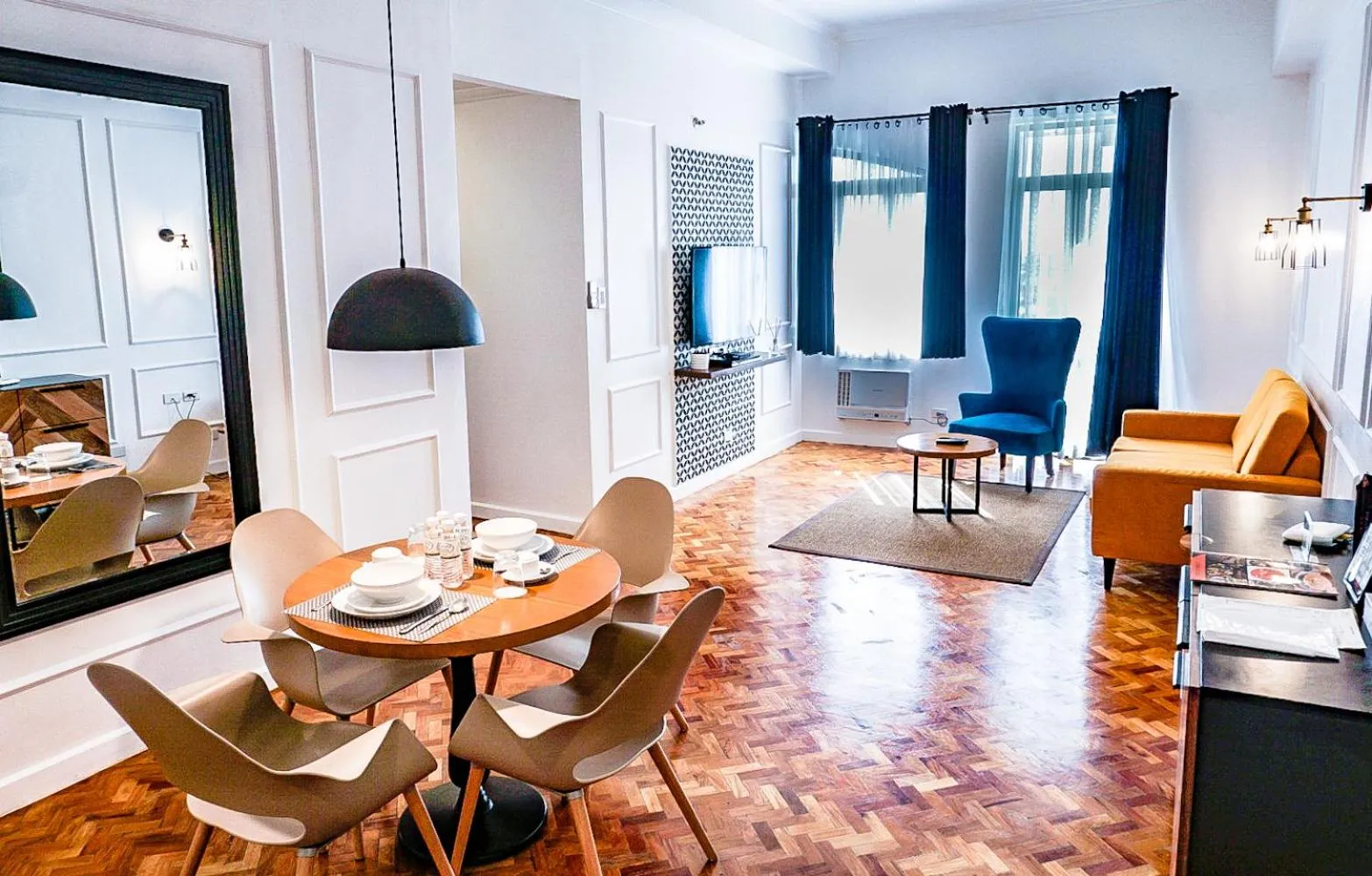 Living room in Parque España Residence Hotel