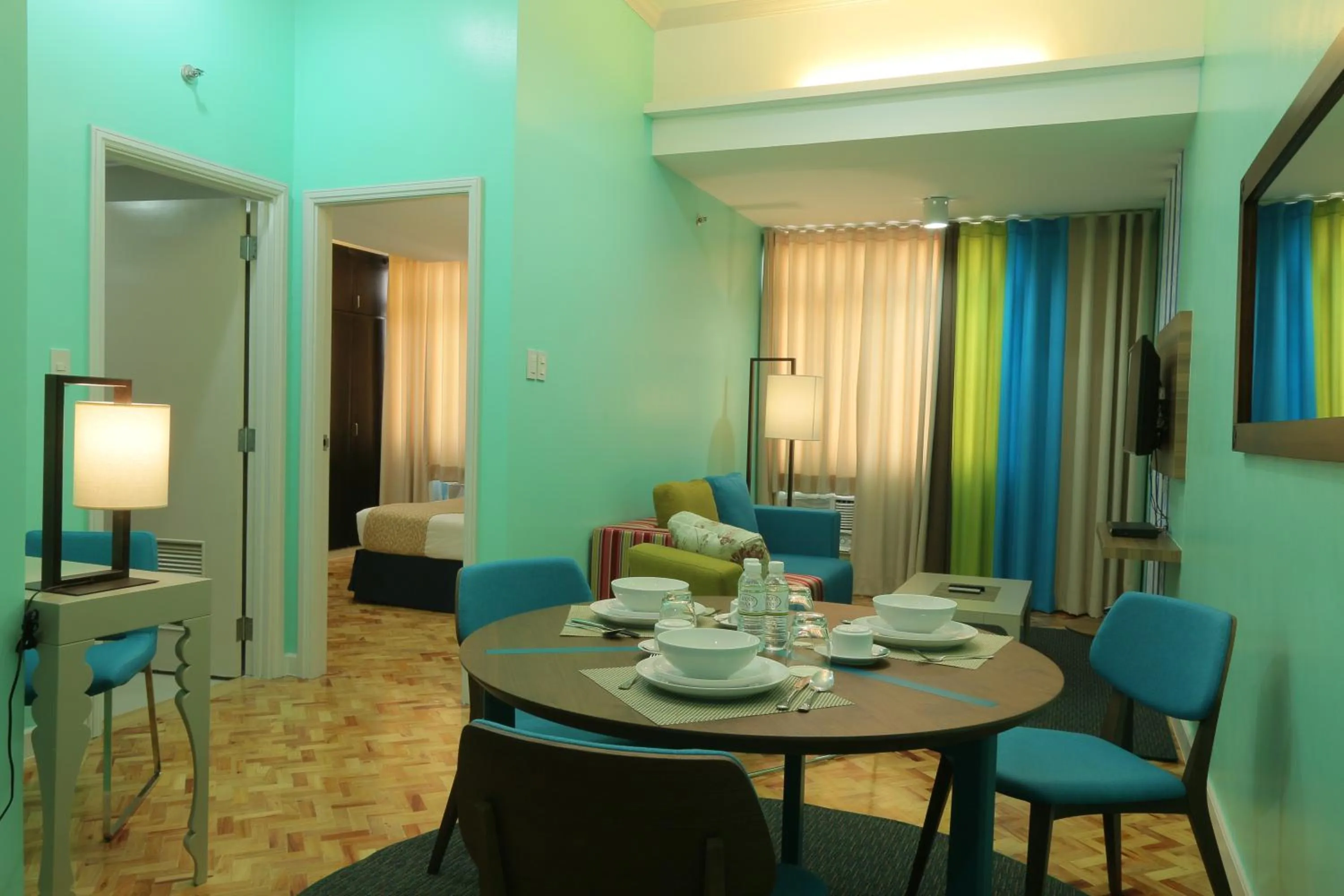 Bed in Parque España Residence Hotel