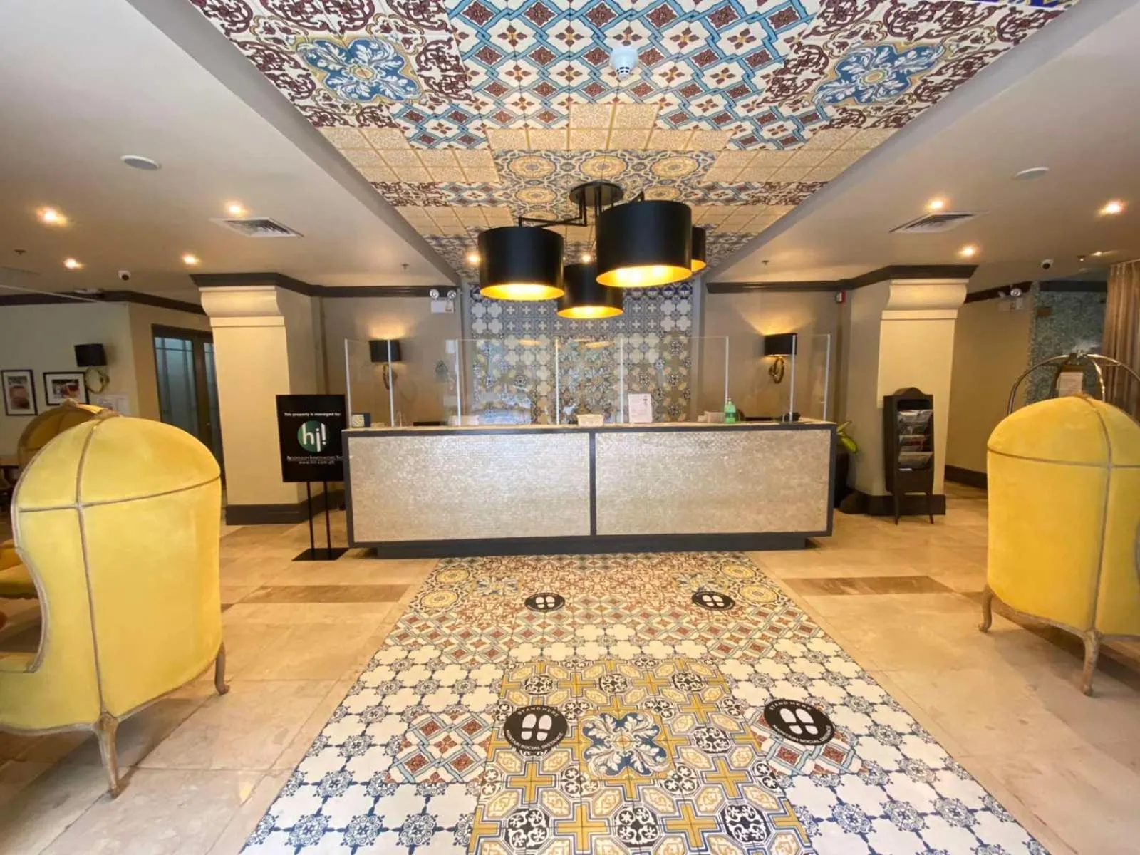 Lobby or reception in Parque España Residence Hotel