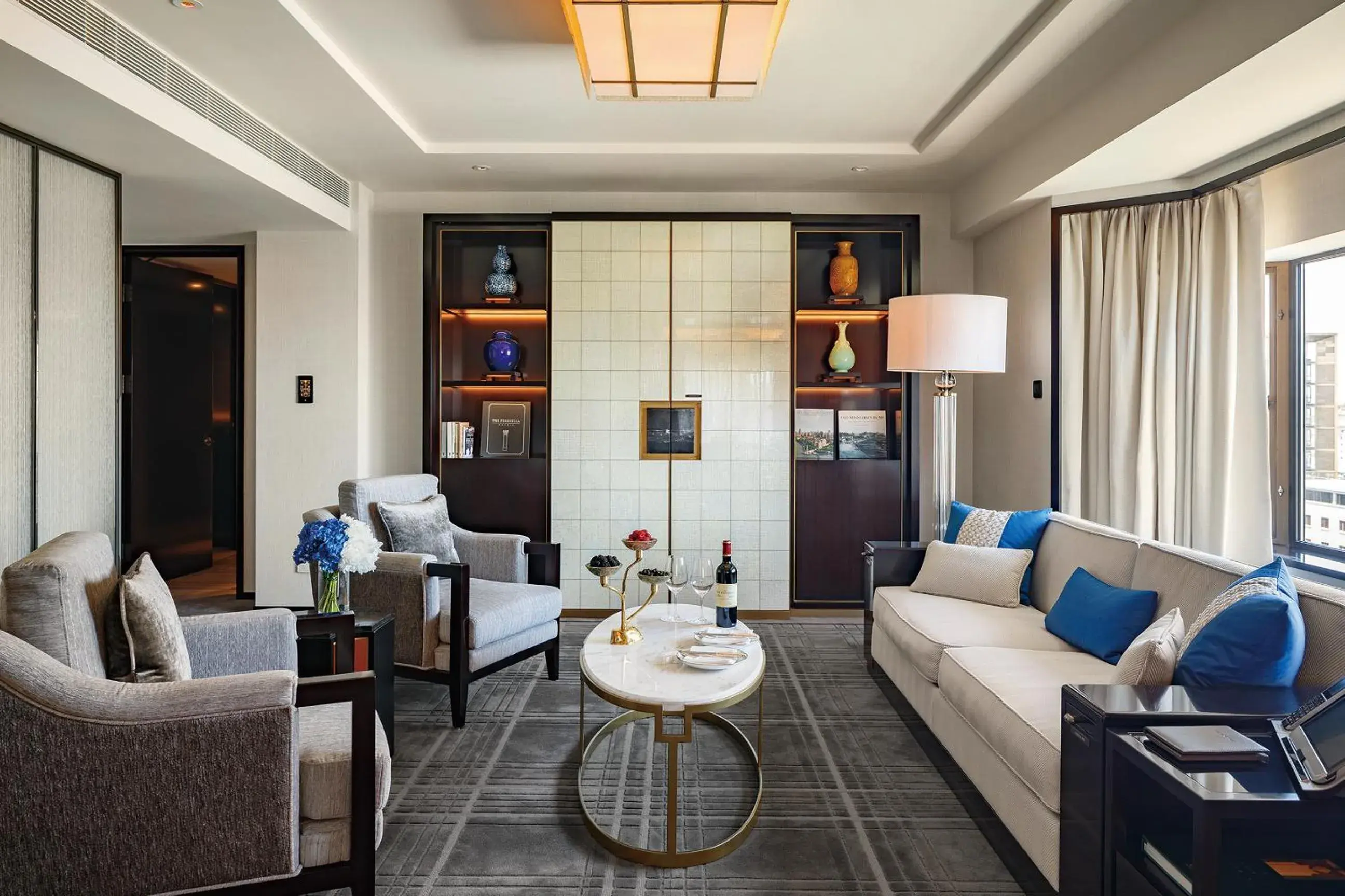 Living room in The Peninsula Beijing Living room in The Peninsula Beijing