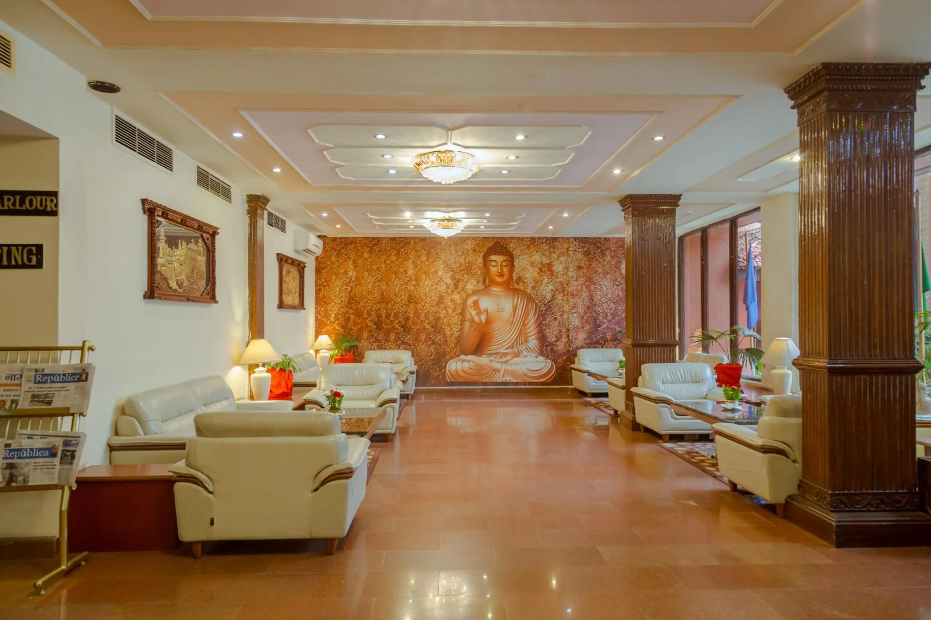 Lobby or reception in Hotel Vaishali