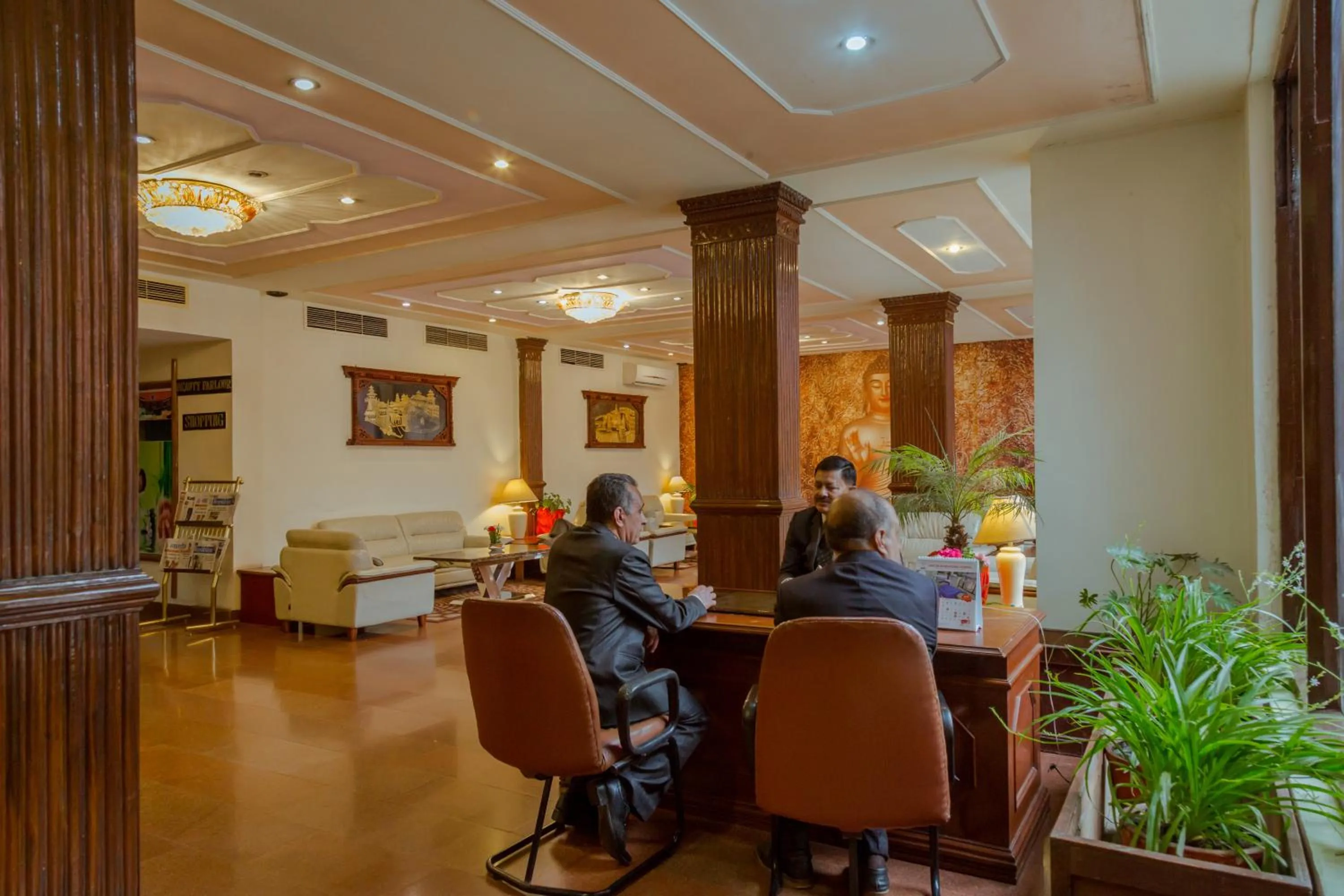 Lobby or reception in Hotel Vaishali