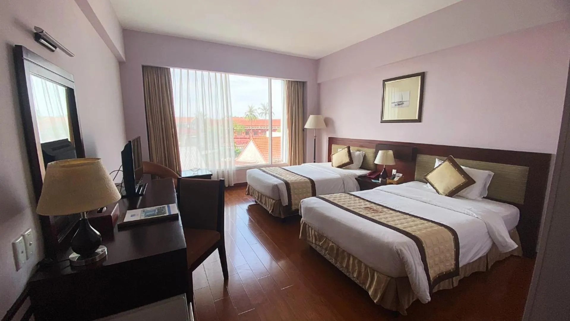 Bedroom, Bed in Mondial Hotel Hue