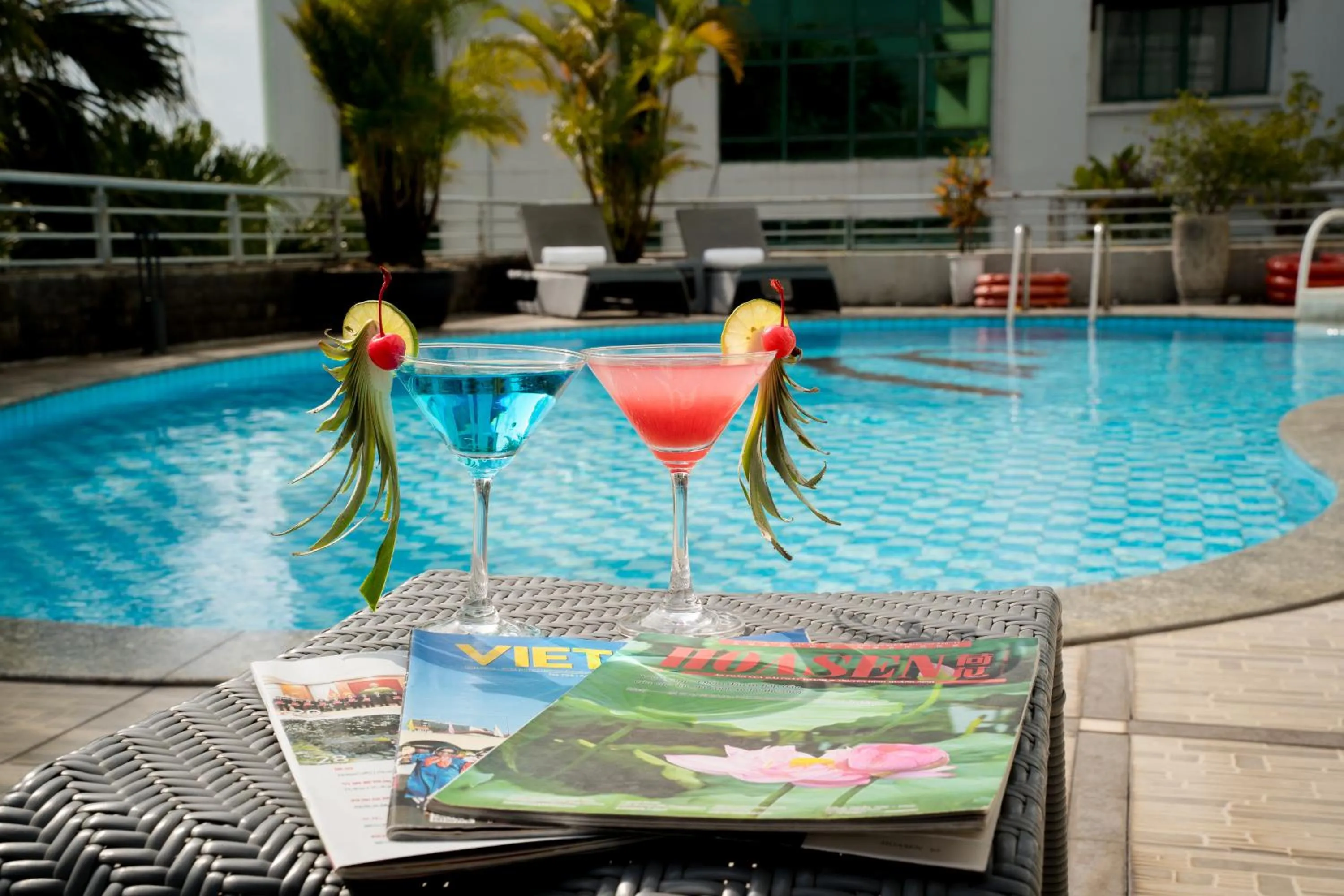 Swimming pool in Mondial Hotel Hue