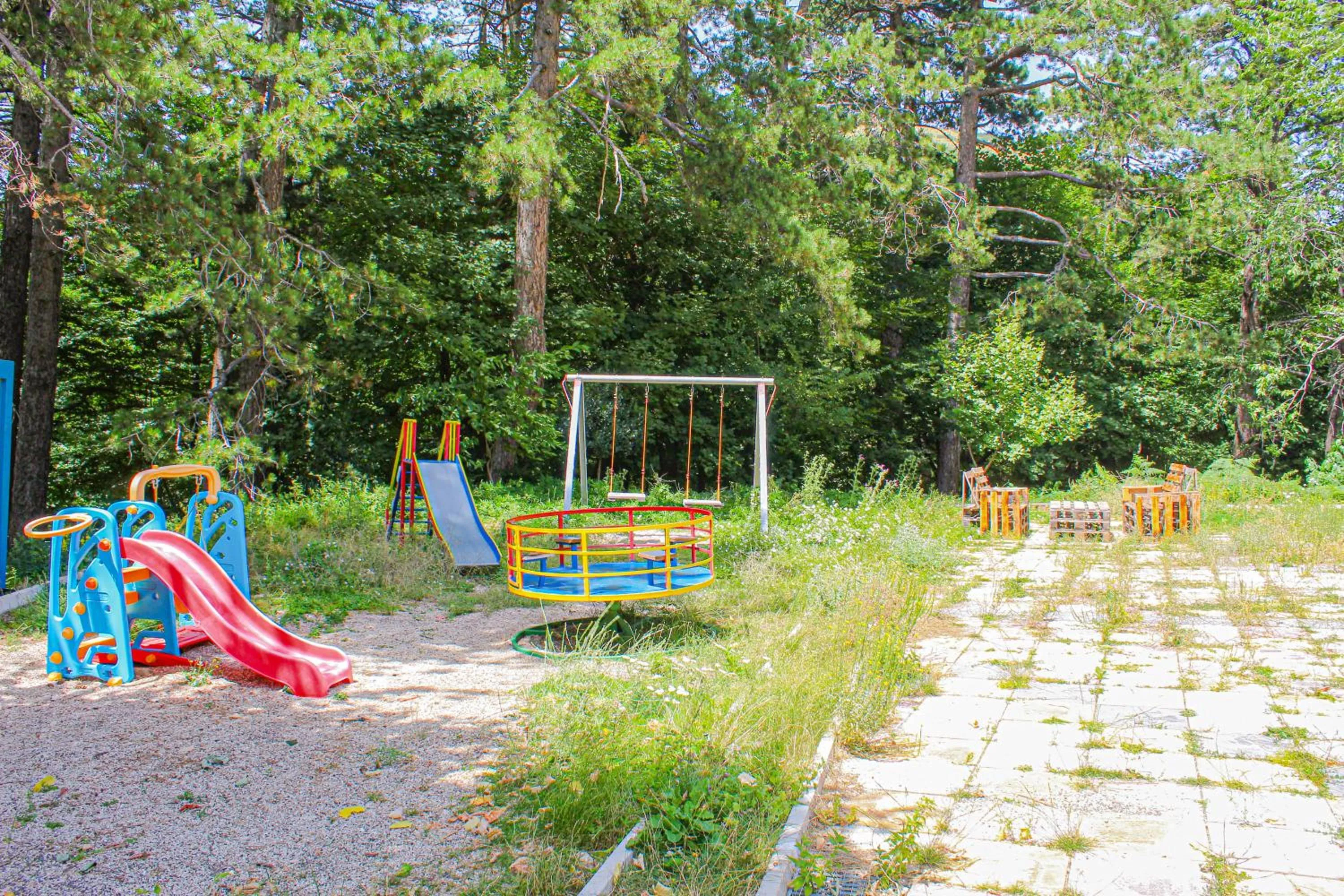 Children play ground in Shkreli Resort Qafeshtame
