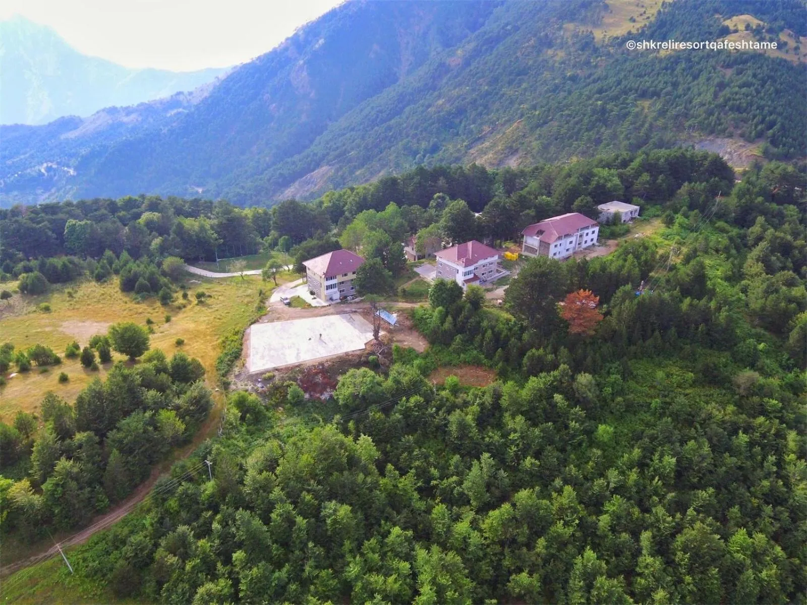 Natural landscape in Shkreli Resort Qafeshtame