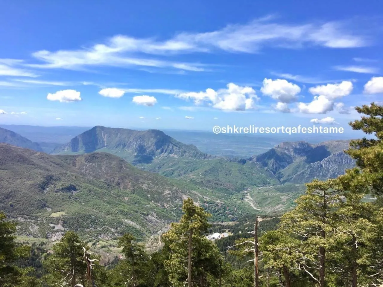 Natural landscape in Shkreli Resort Qafeshtame