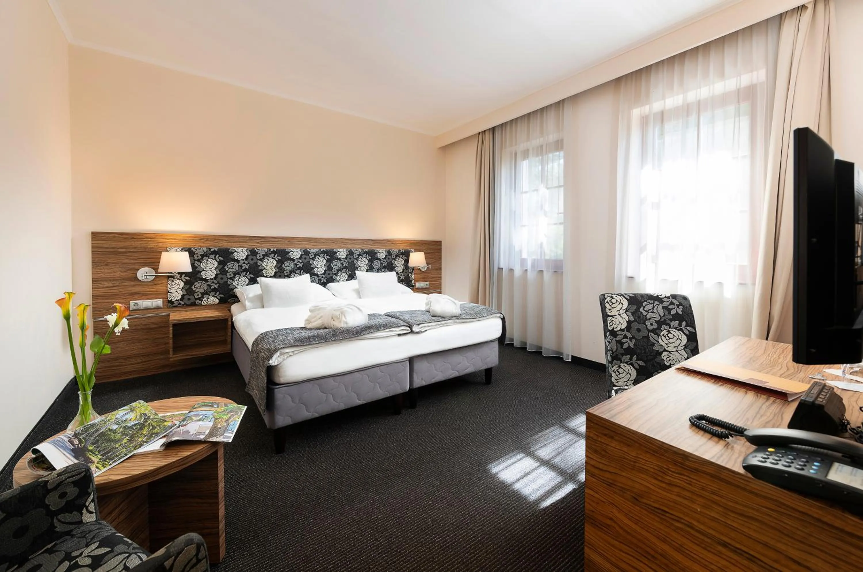 Bed in Bodrogi Kúria Wellness Hotel