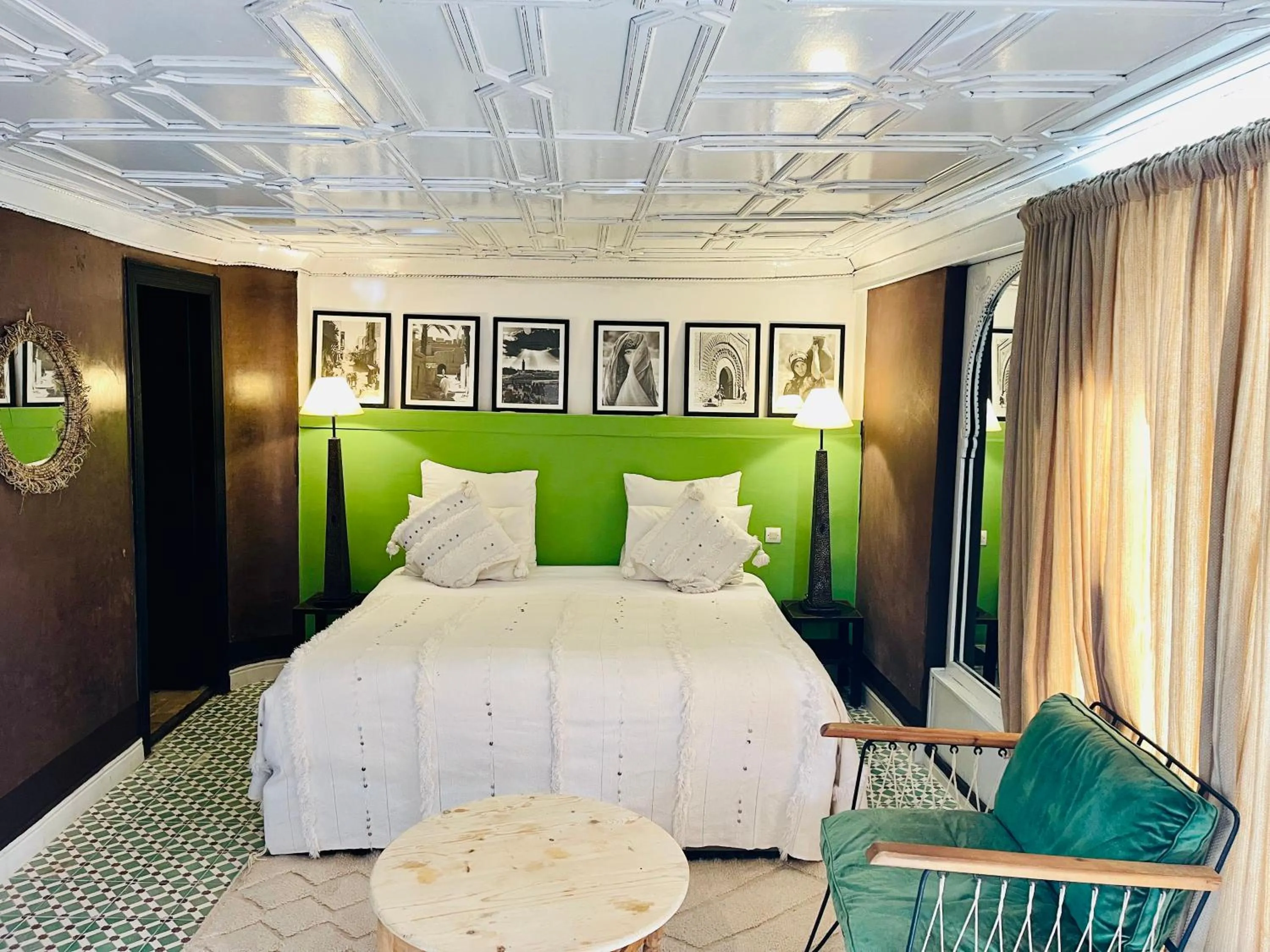 Decorative detail, Bed in Riad Fabiola Et Spa By La Siredrah