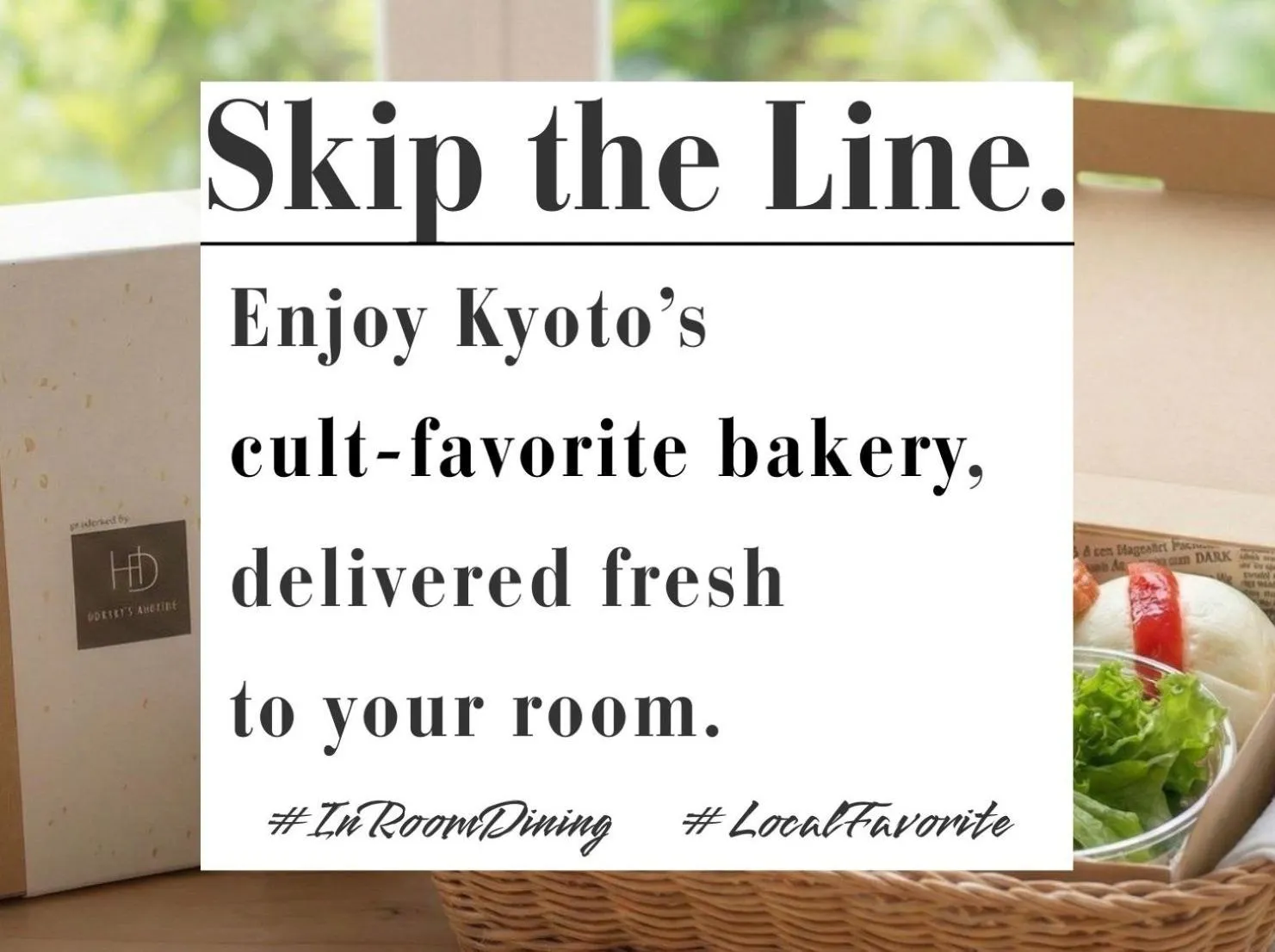 Food in Kizashi The Suite Kyoto Gion