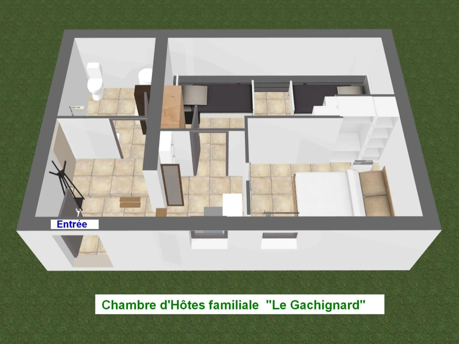 Toilet in Chambre d'Hôtes le Gachignard