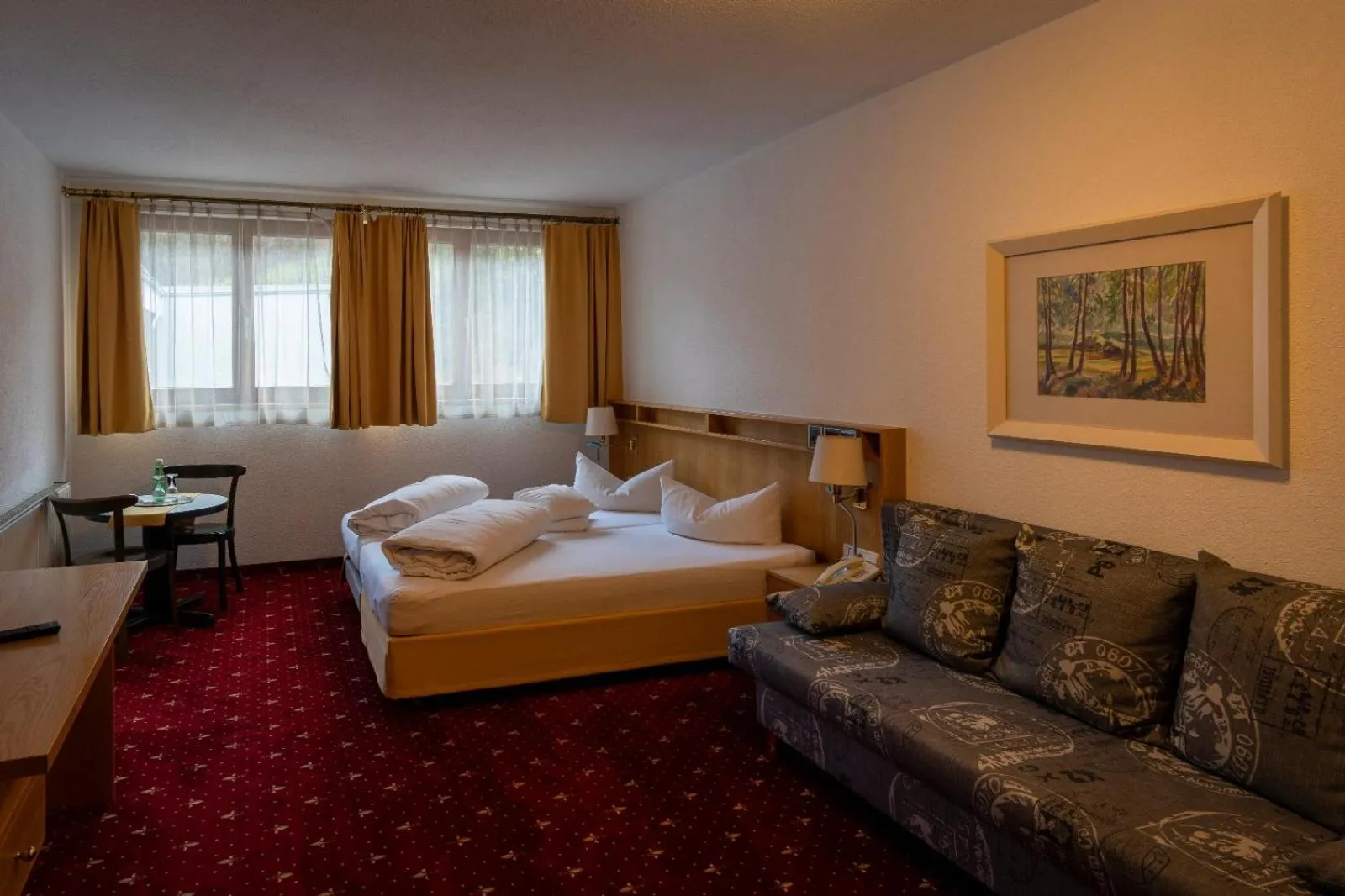 Bed in Hotel Bruggner Stub`n