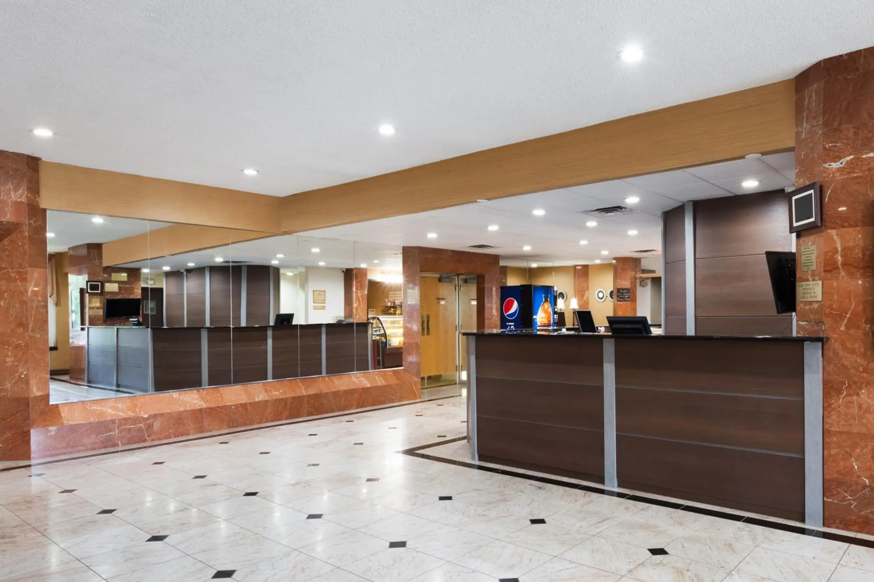 Lobby or reception in Ramada by Wyndham Newburgh/West Point Lobby or reception in Ramada by Wyndham Newburgh/West Point