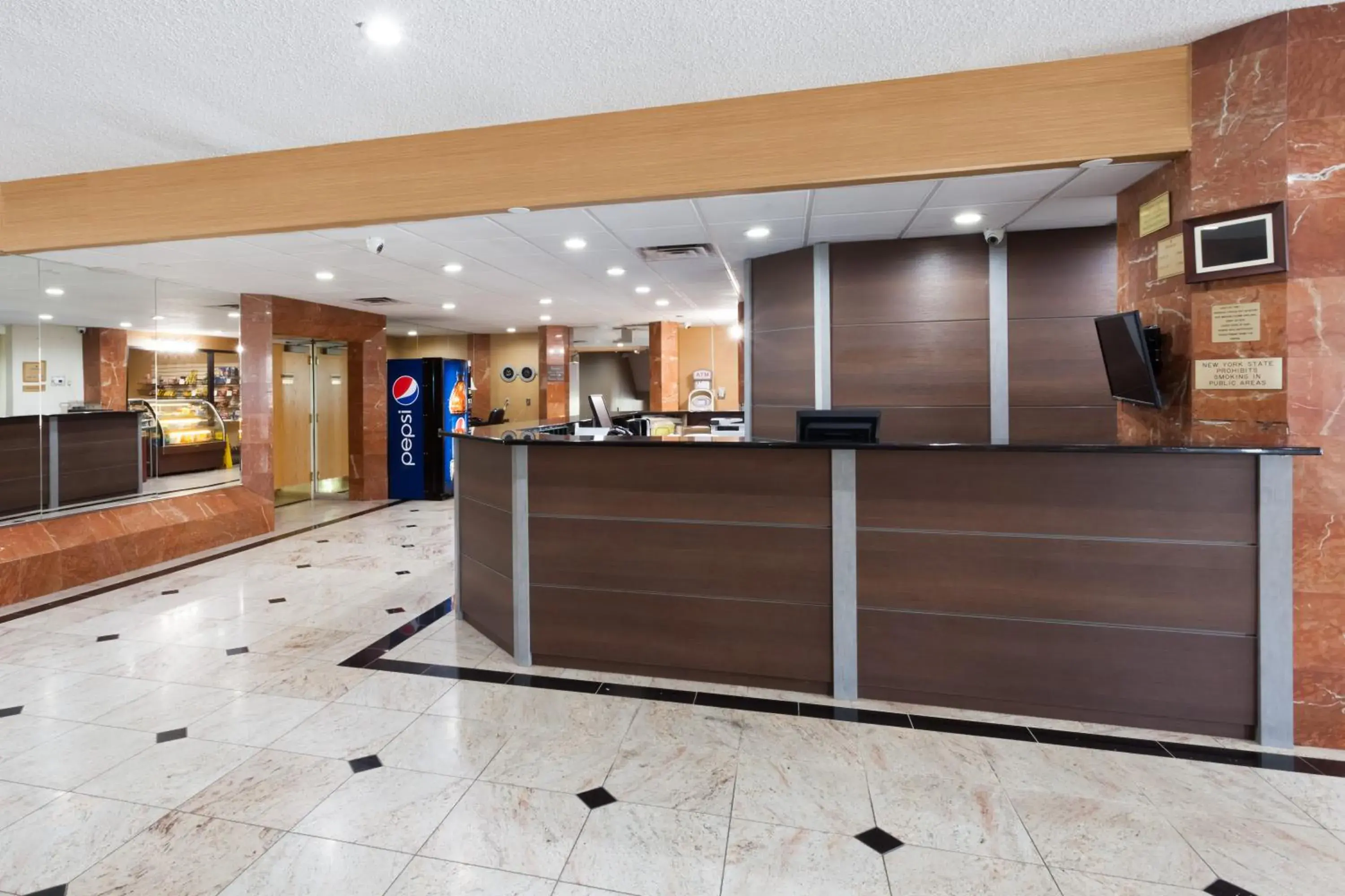 Lobby or reception in Ramada by Wyndham Newburgh/West Point Lobby or reception in Ramada by Wyndham Newburgh/West Point