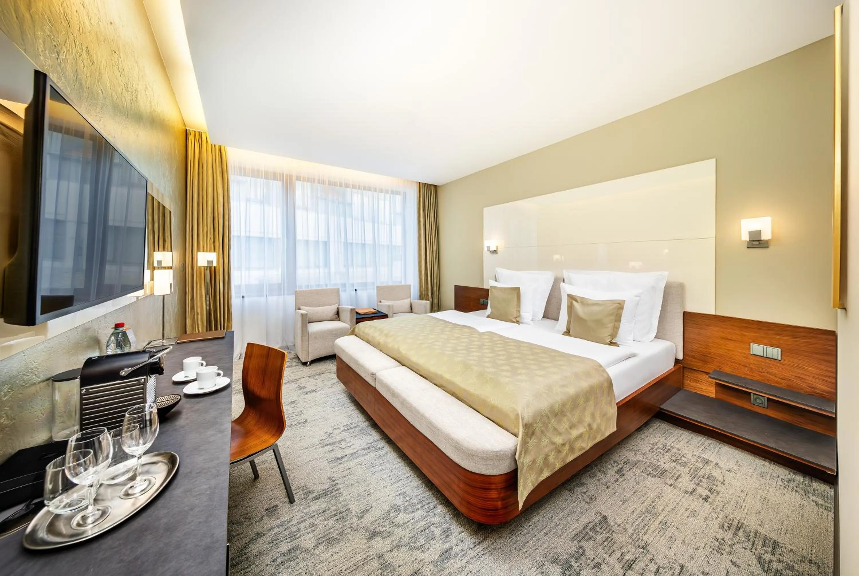 Bedroom, Bed in Wellness Hotel Diamant