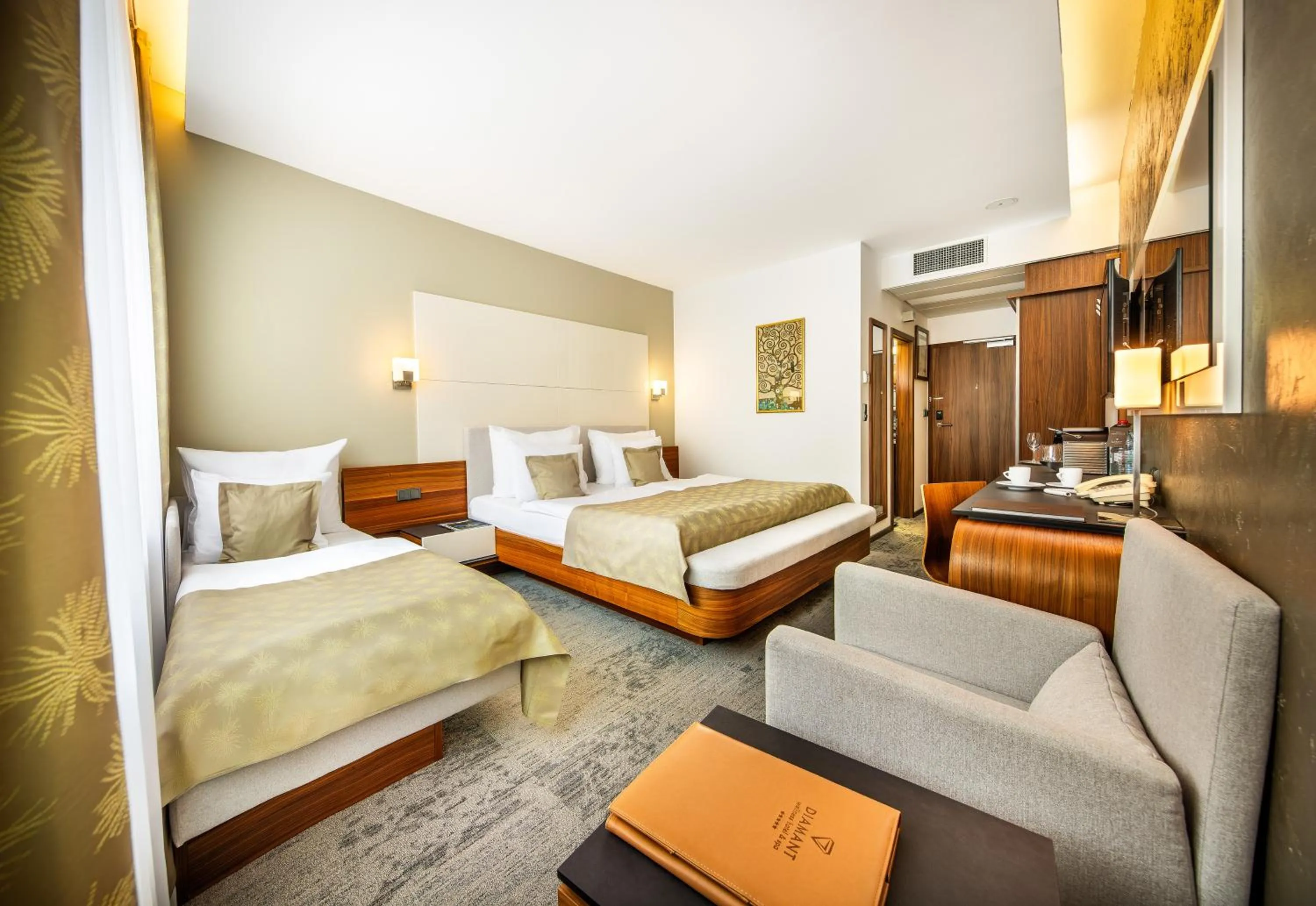 Bedroom, Bed in Wellness Hotel Diamant