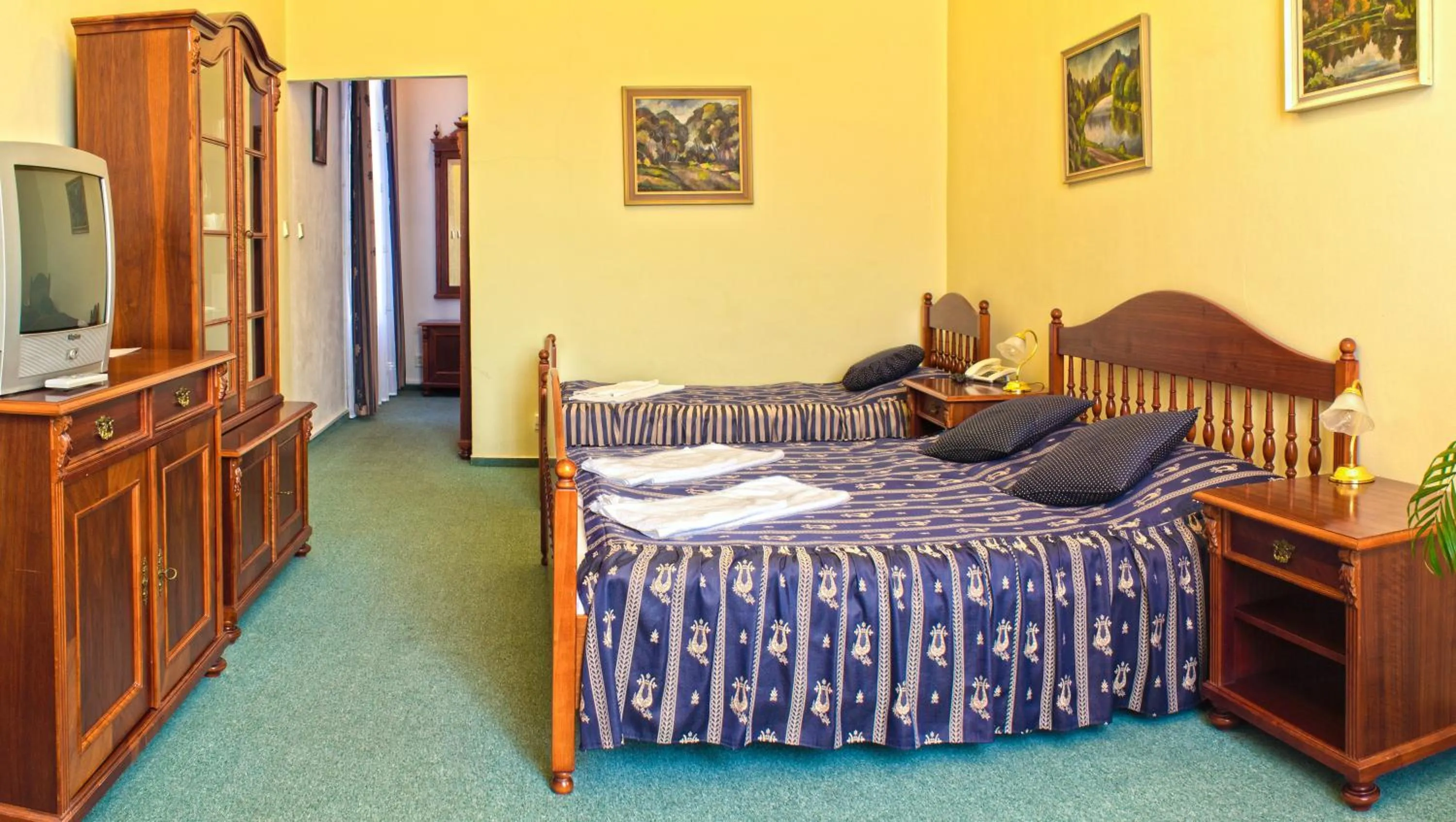 Bedroom, Bed in Hotel Zlatá Stoupa