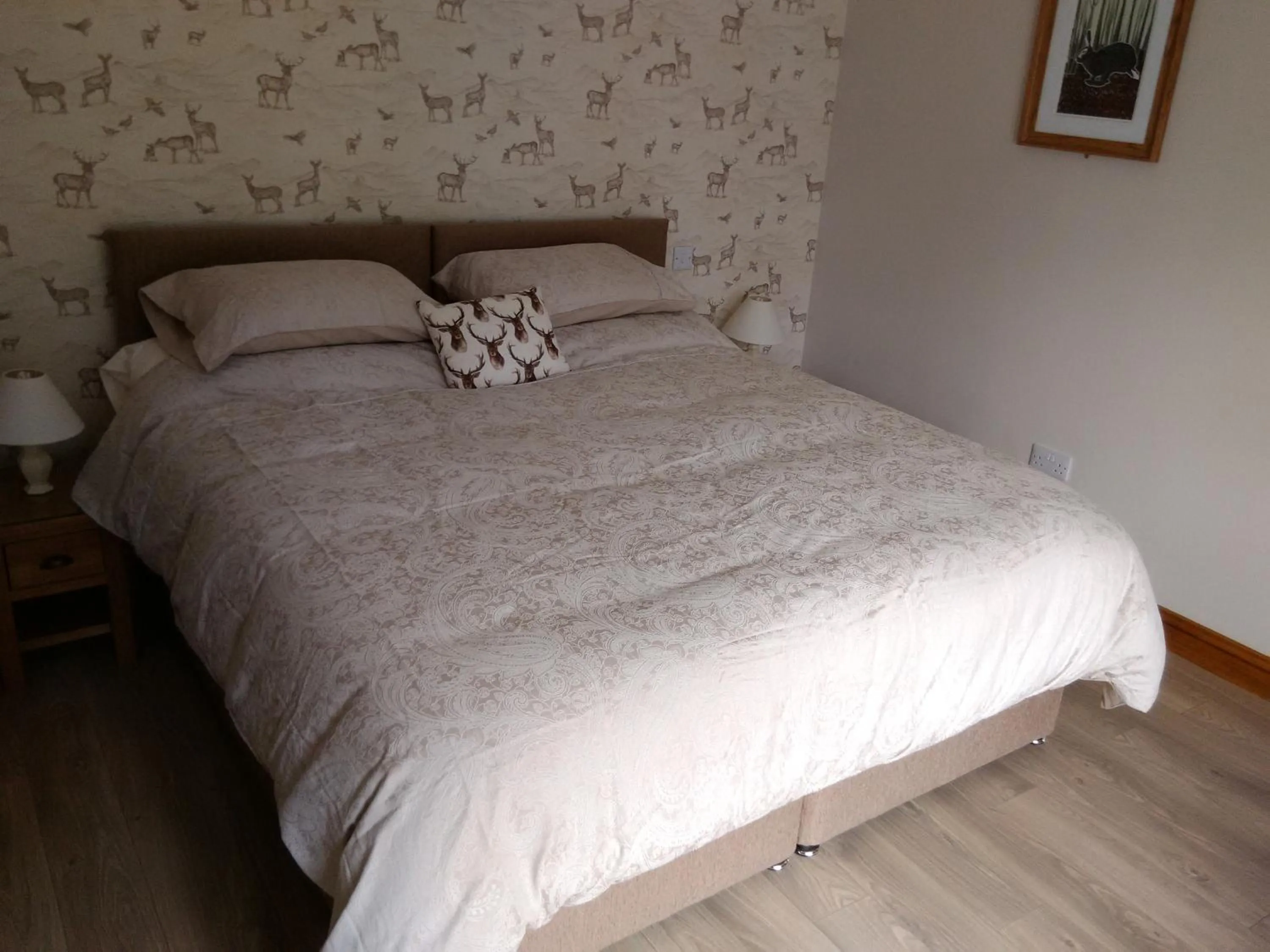 Bed in White Cottage B and B