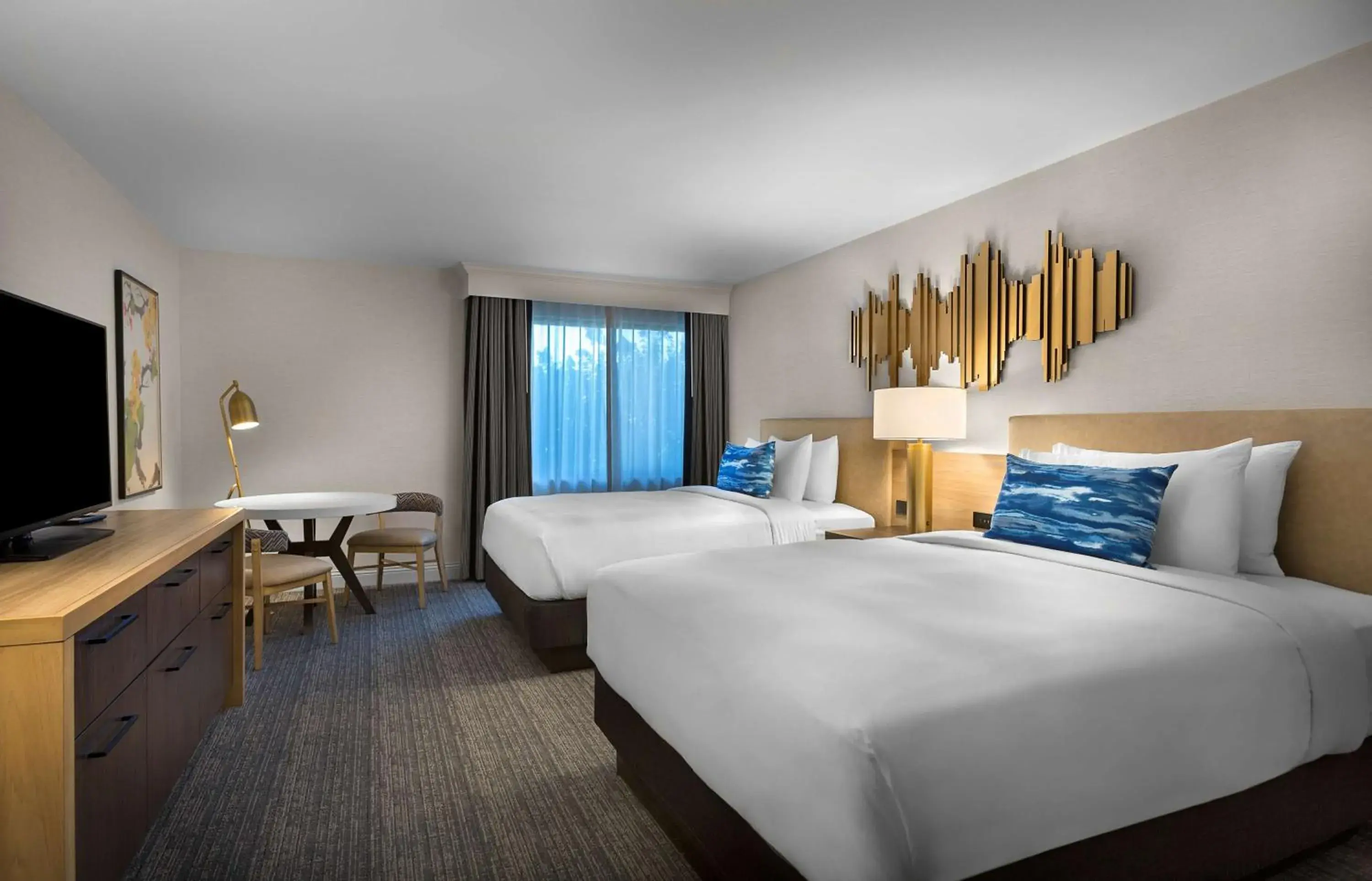 Decorative detail, Bed in Sonesta Silicon Valley Decorative detail, Bed in Sonesta Silicon Valley