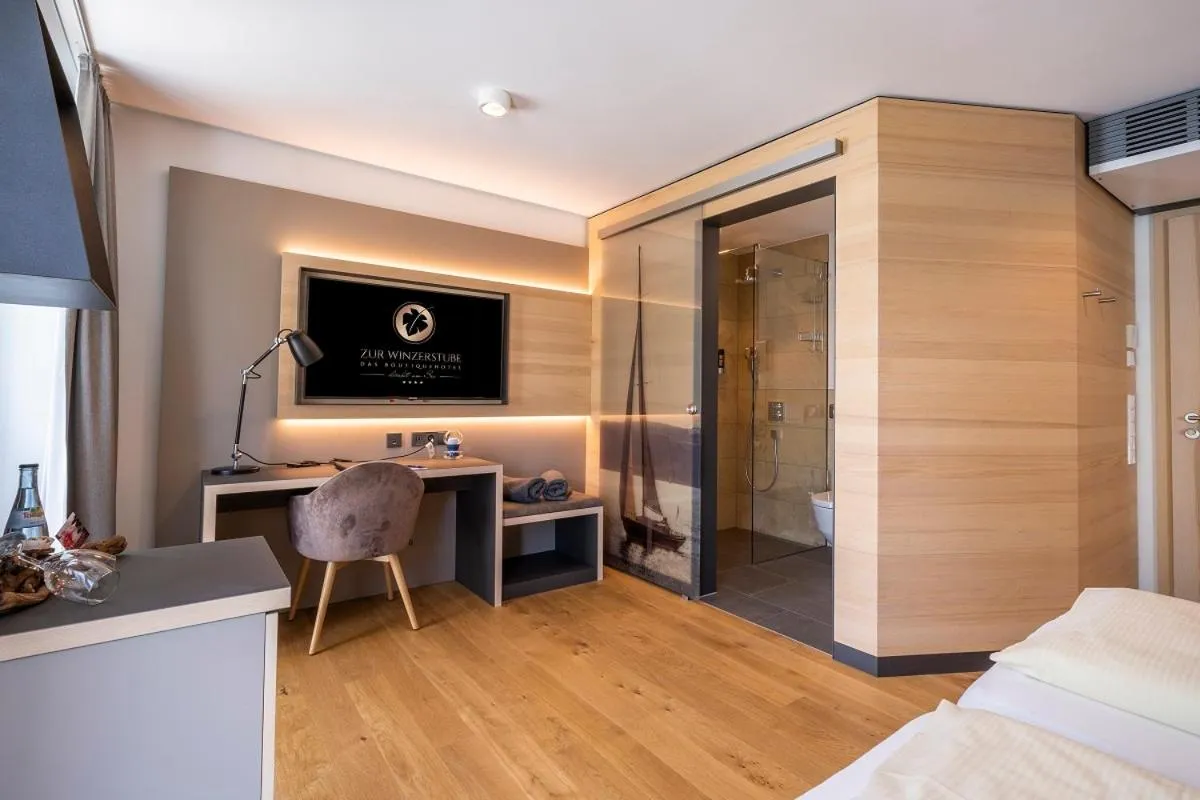 Photo of the whole room, Bed in Boutiquehotel zur Winzerstube - Adults Only