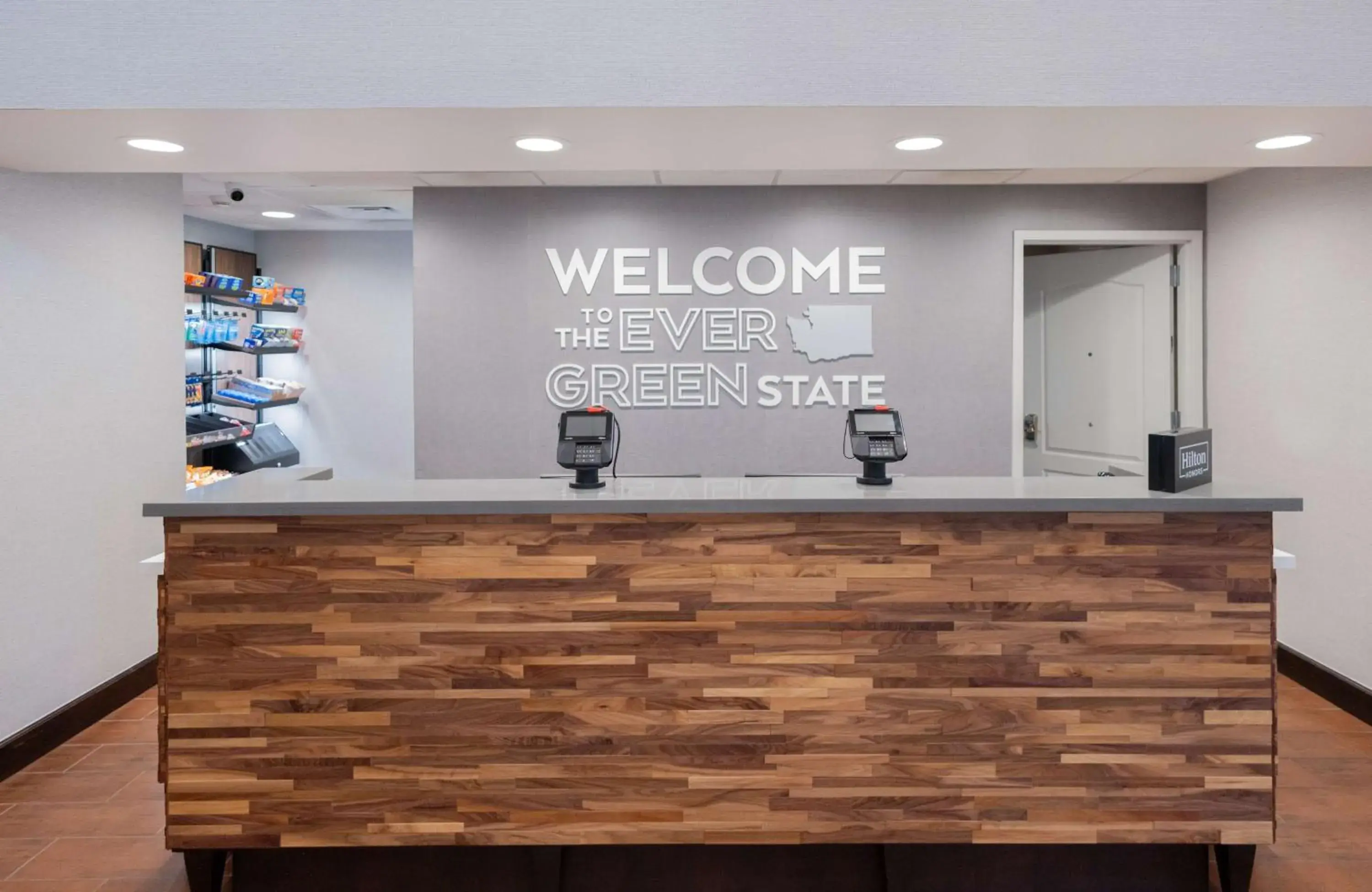 Lobby or reception in Hampton Inn & Suites by Hilton Seattle/Kent Lobby or reception in Hampton Inn & Suites by Hilton Seattle/Kent