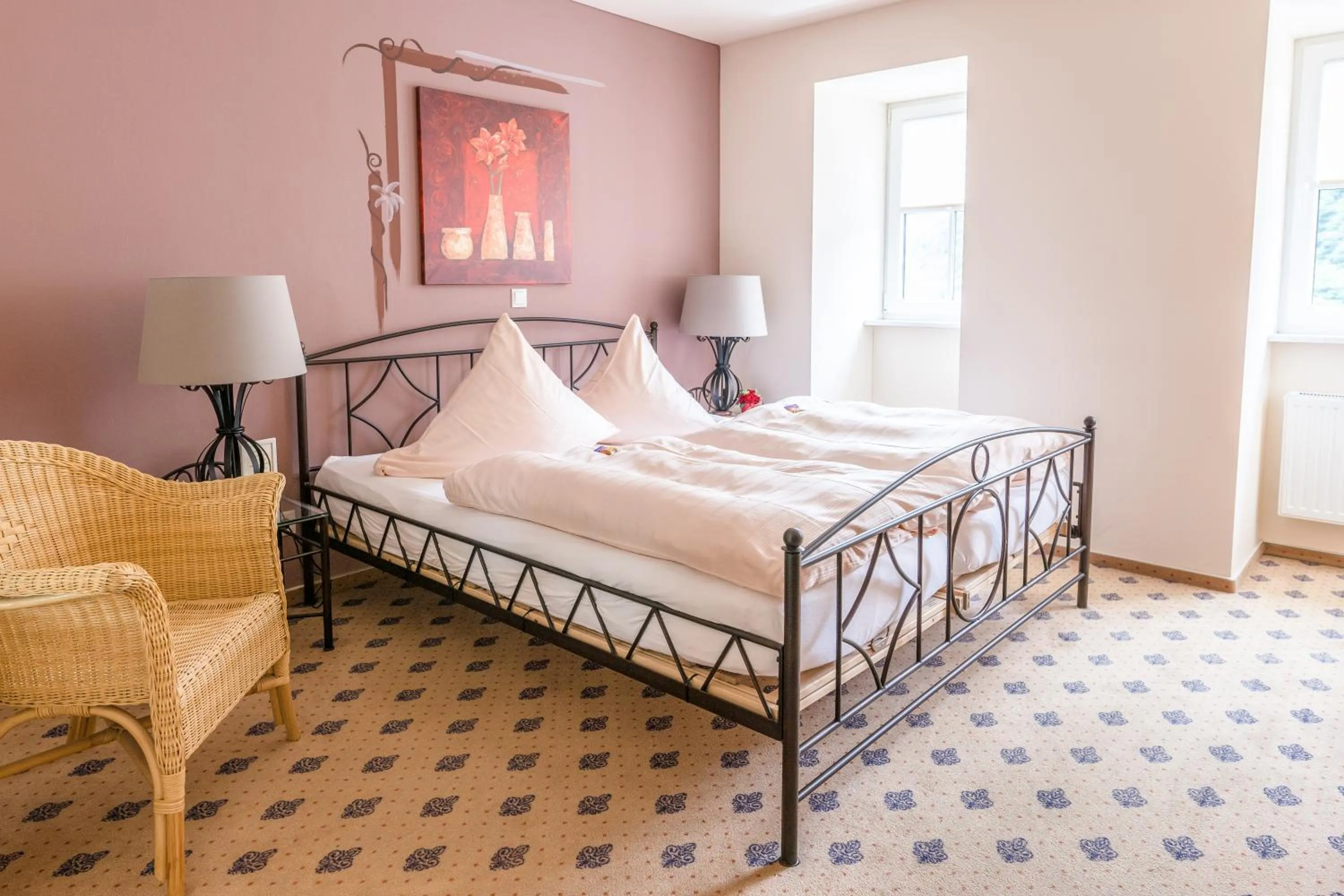 Bedroom, Bed in Landhaus Zimmermann