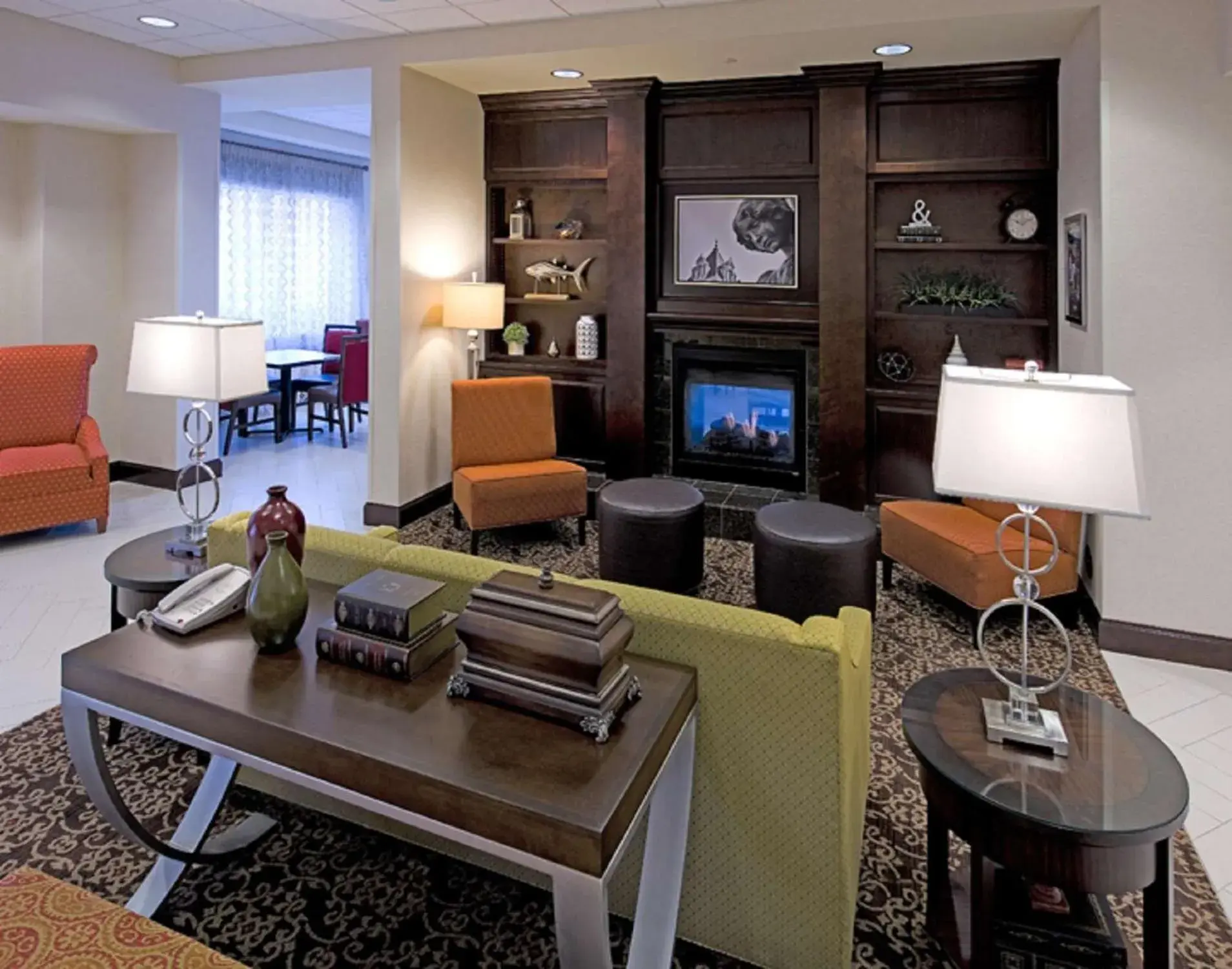 Lobby or reception in Hampton Inn Schenectady Downtown Lobby or reception in Hampton Inn Schenectady Downtown