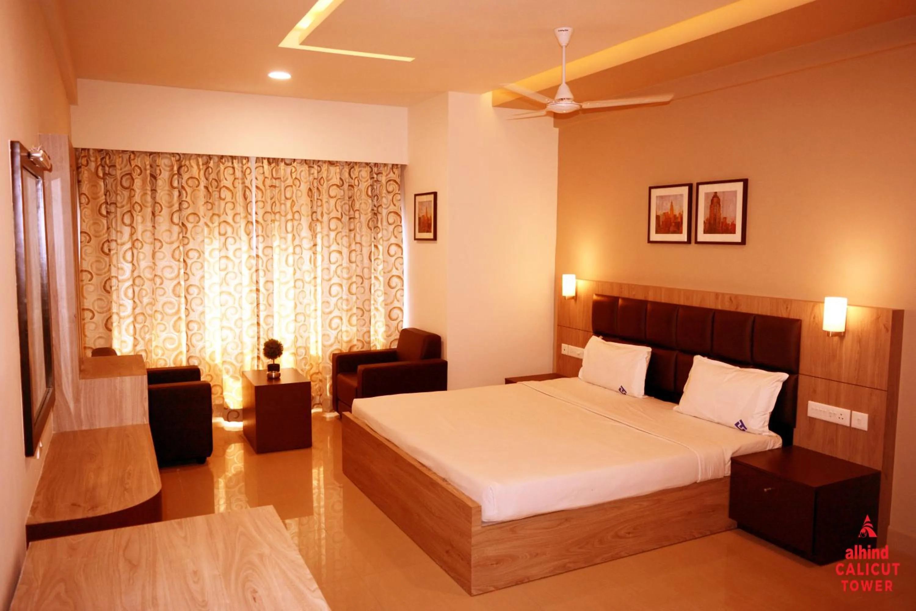 Bed in Alhind Calicut Tower