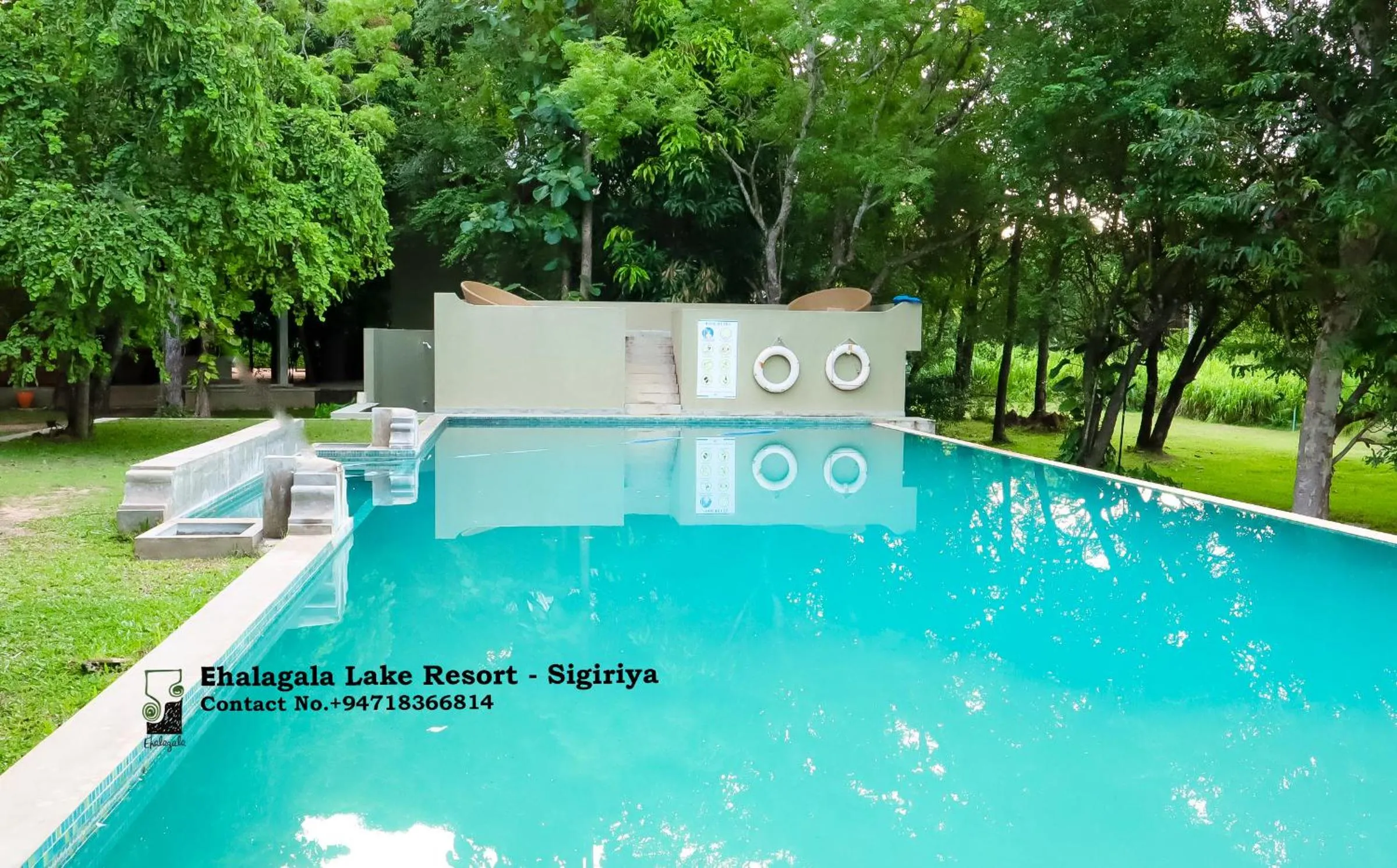 Pool view in Ehalagala Lake Resort