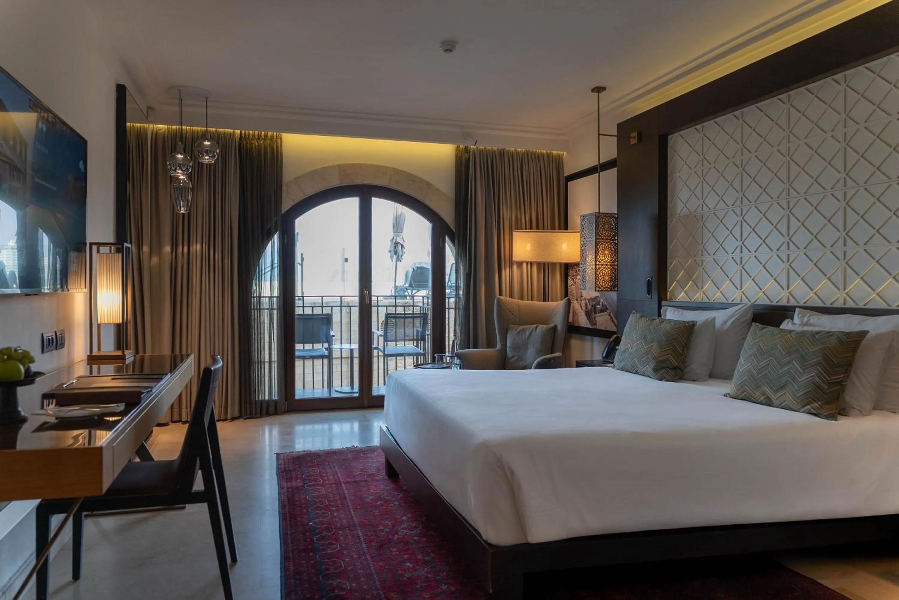 Bed in The Setai Tel Aviv, a Member of the leading hotels of the world