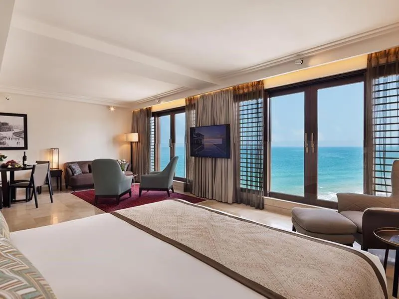 Bed in The Setai Tel Aviv, a Member of the leading hotels of the world