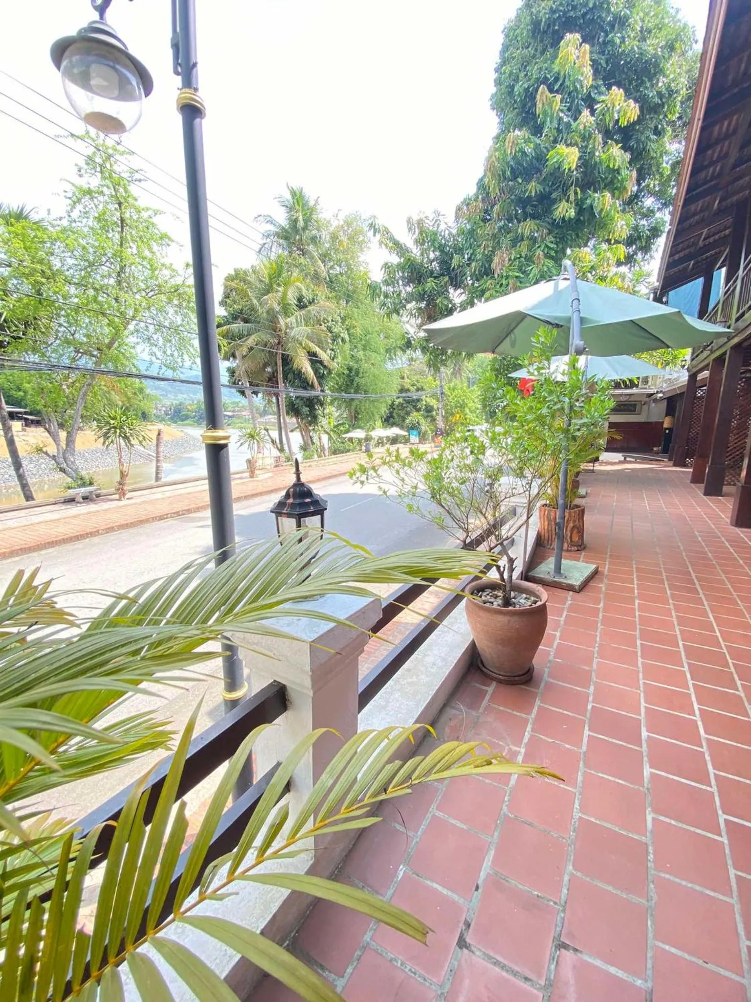 Balcony/Terrace in Luang Prabang Golden Lotus Villa River View