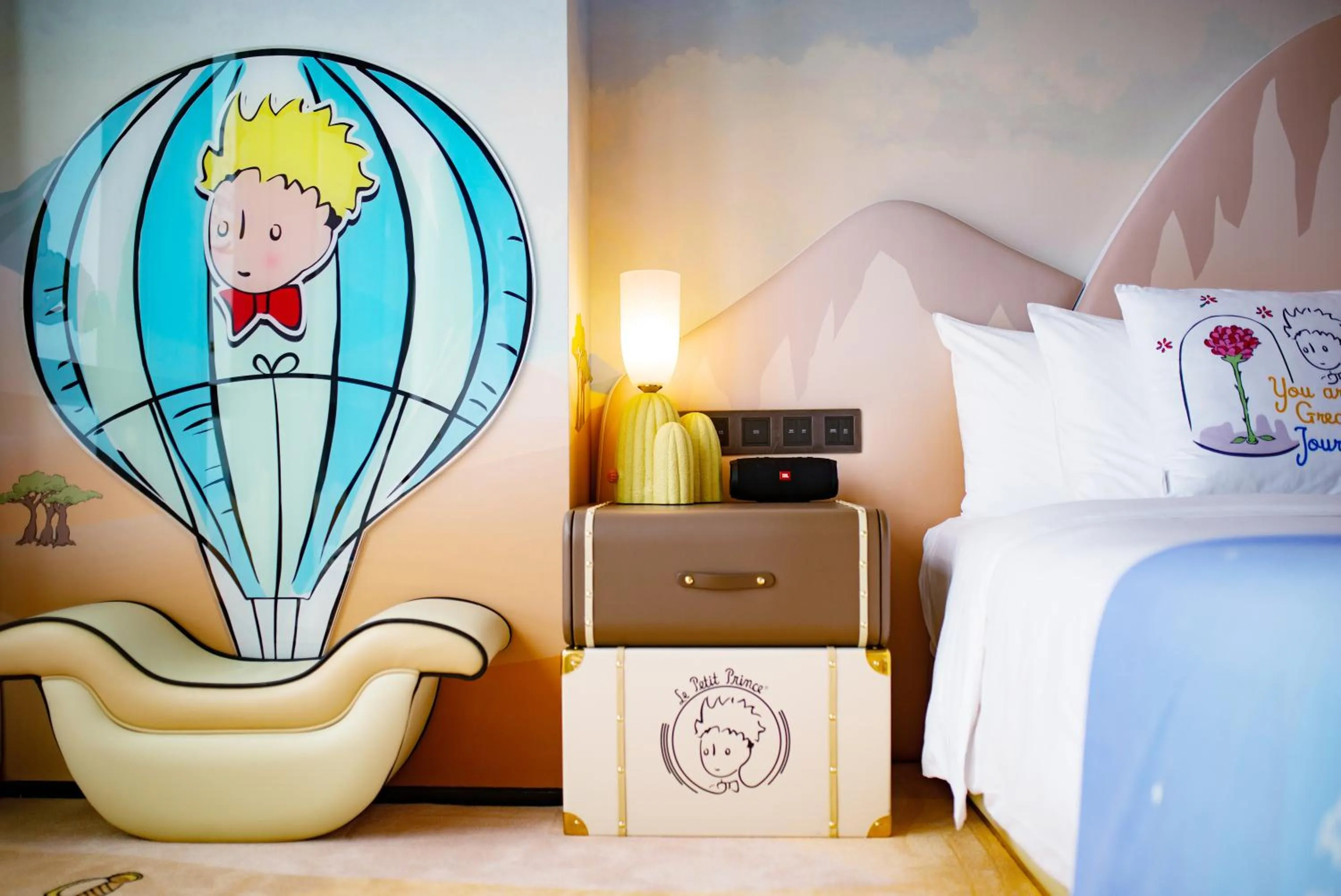 Decorative detail, Bed in Grand Hyatt Changsha