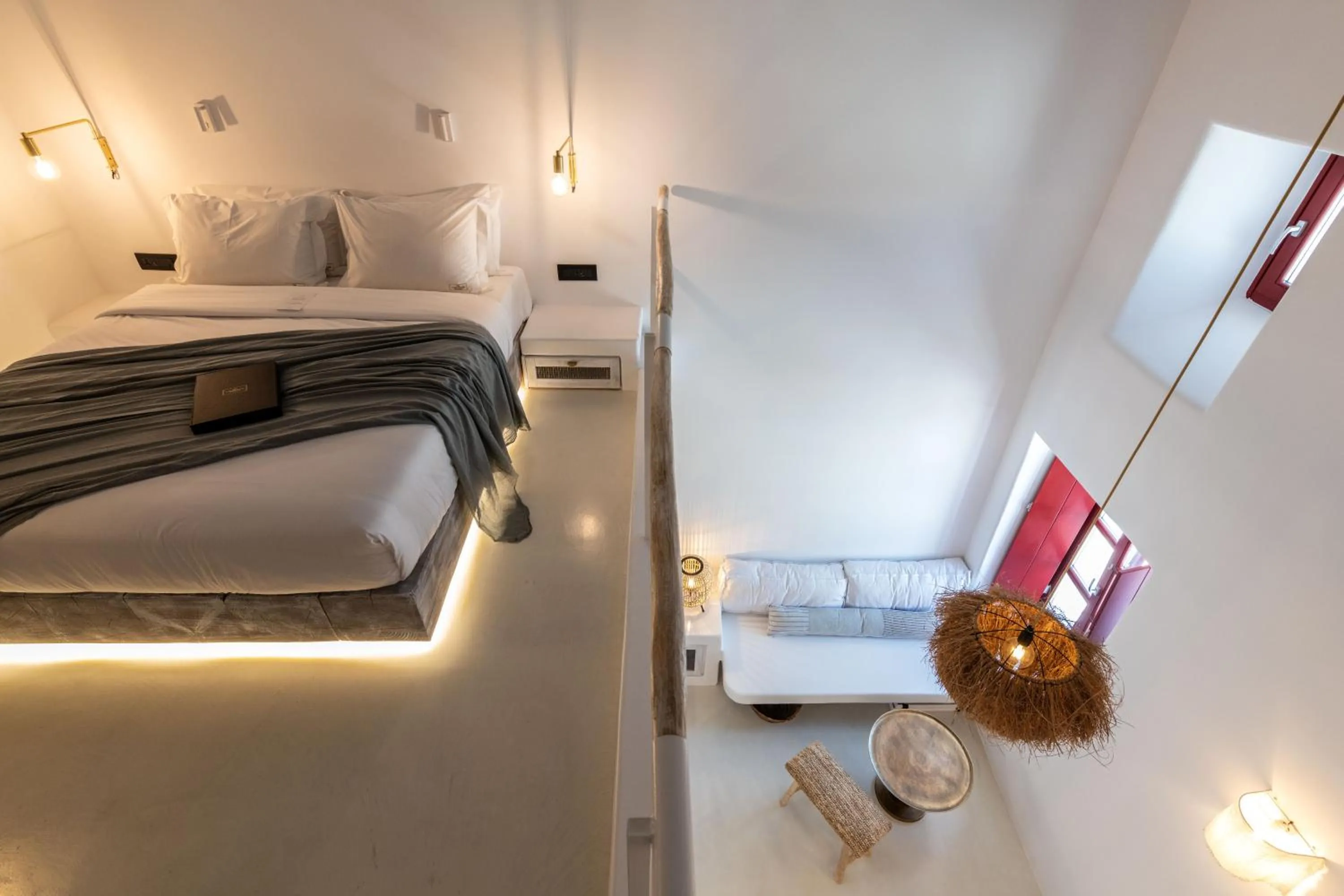 Bed in The TownHouse Mykonos