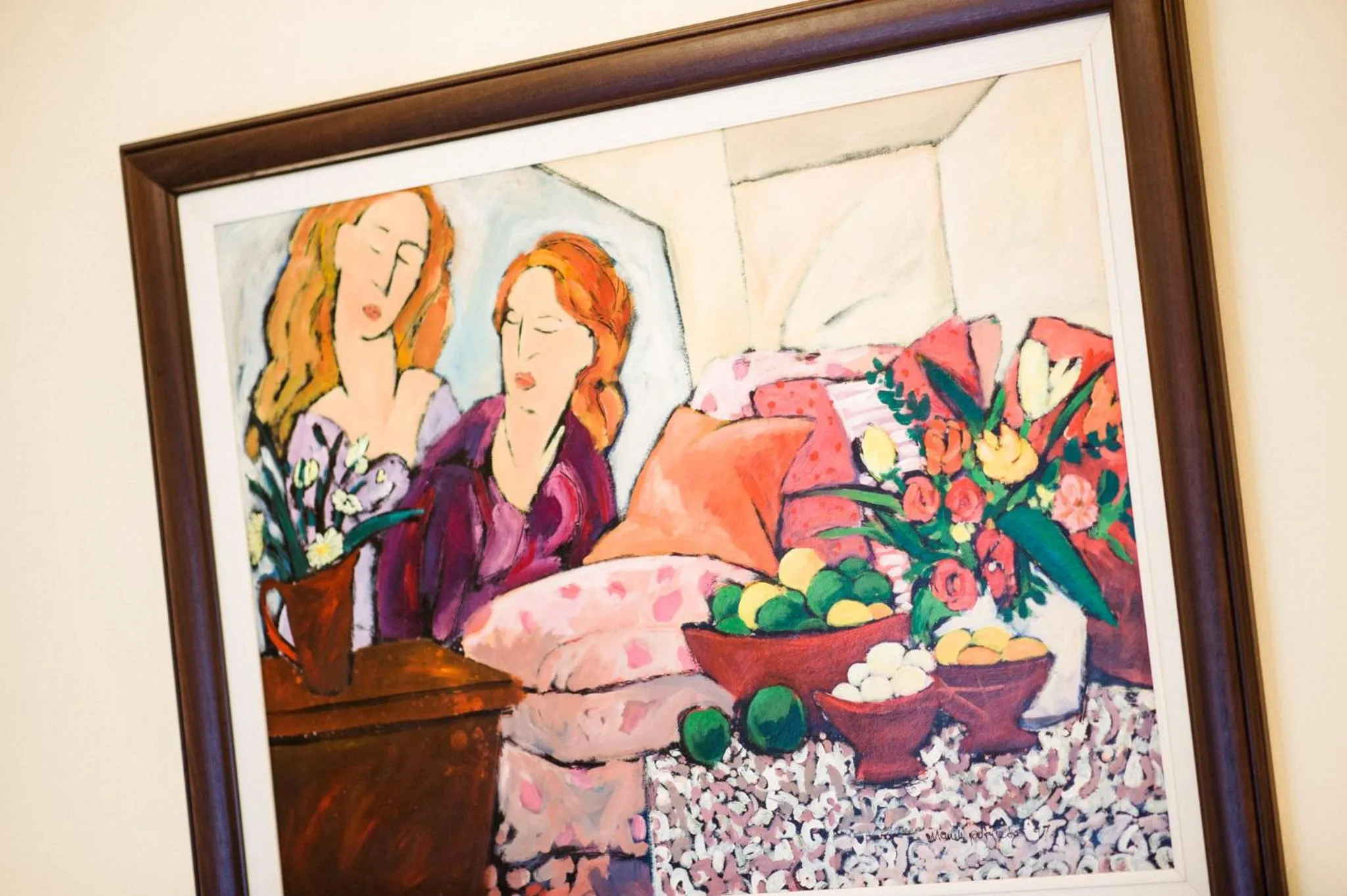 Decorative detail in Oliver's Bed and Breakfast