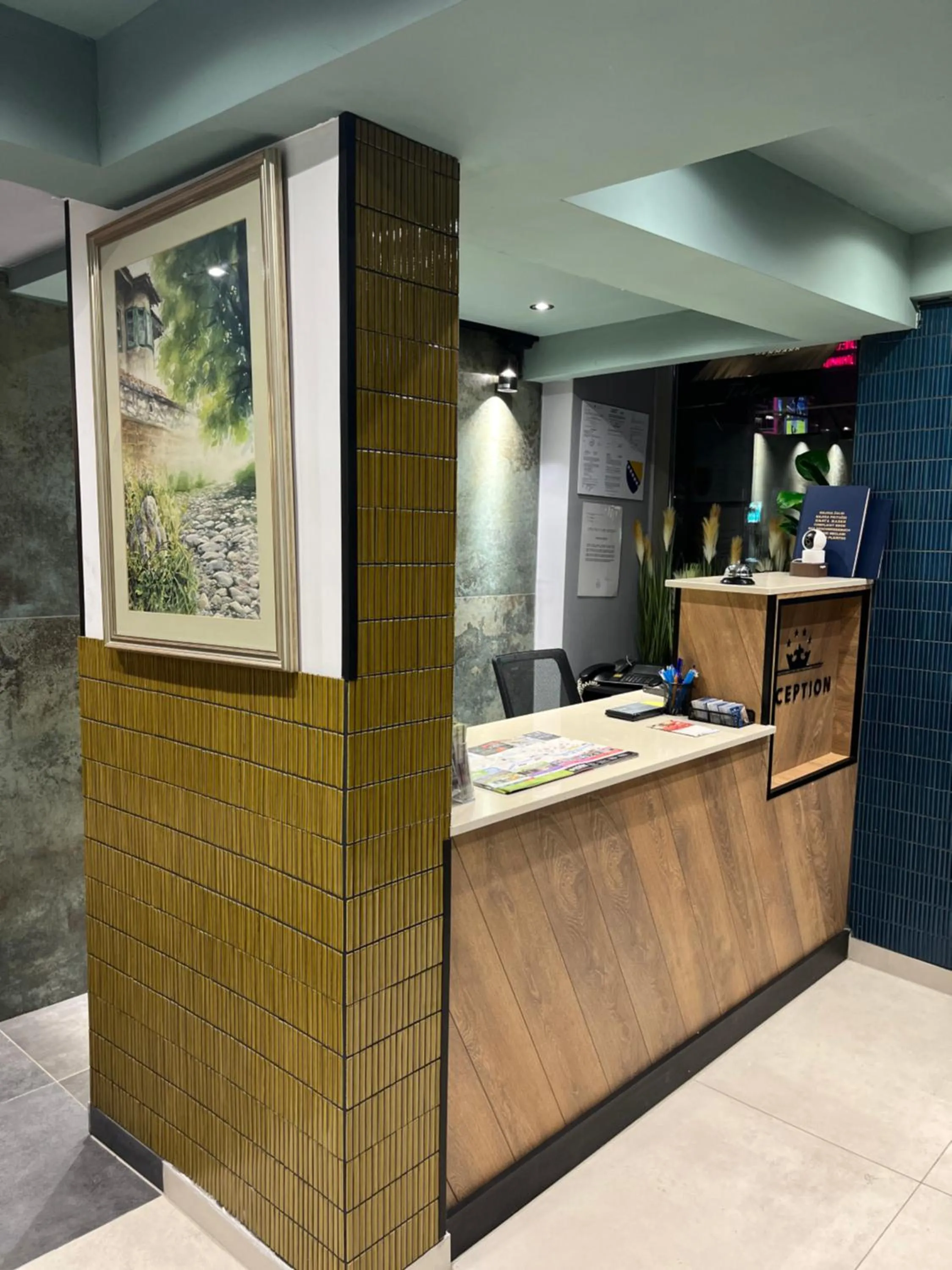 Lobby or reception in Hotel Astra