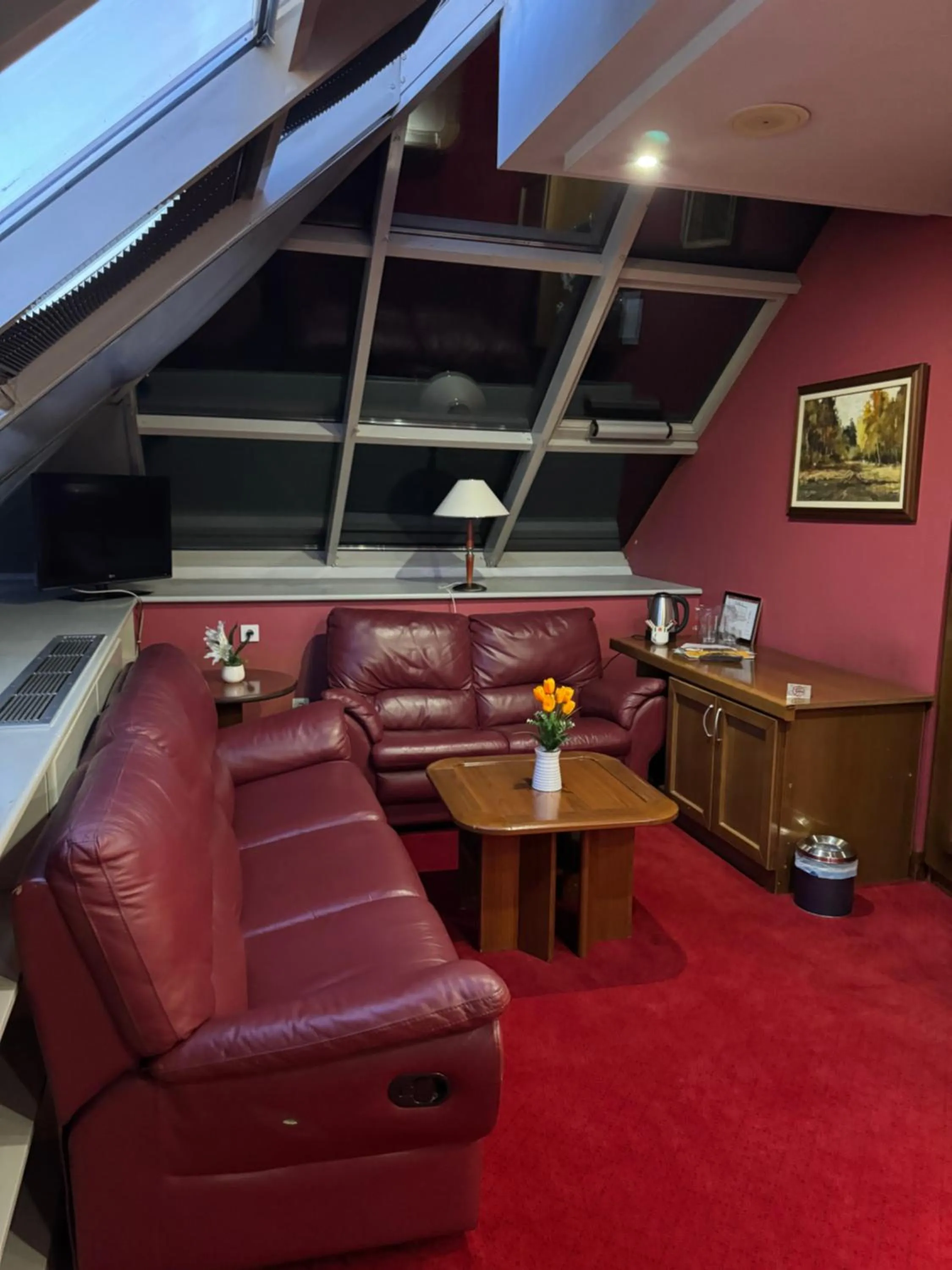 Seating area in Hotel Astra