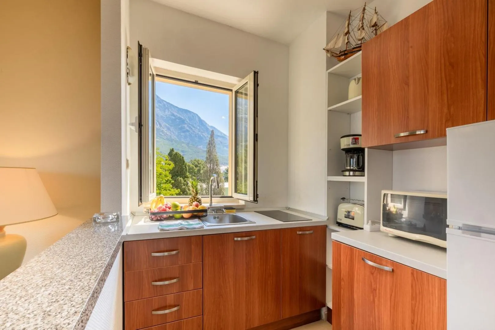 Kitchen or kitchenette in Apartel Park Osejava