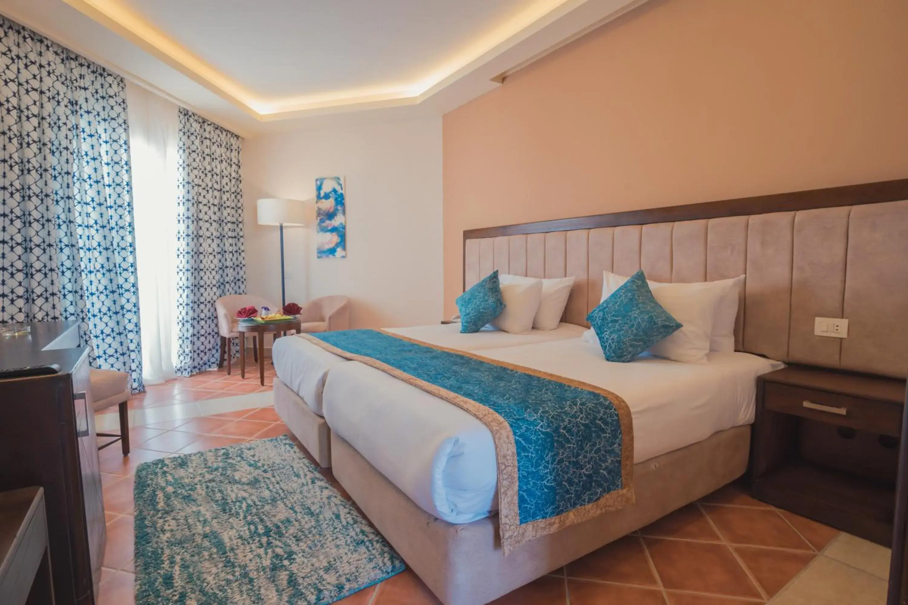 Living room, Bed in Ivy Cyrene Sharm Resort Adults Friendly Plus 13 Living room, Bed in Ivy Cyrene Sharm Resort Adults Friendly Plus 13