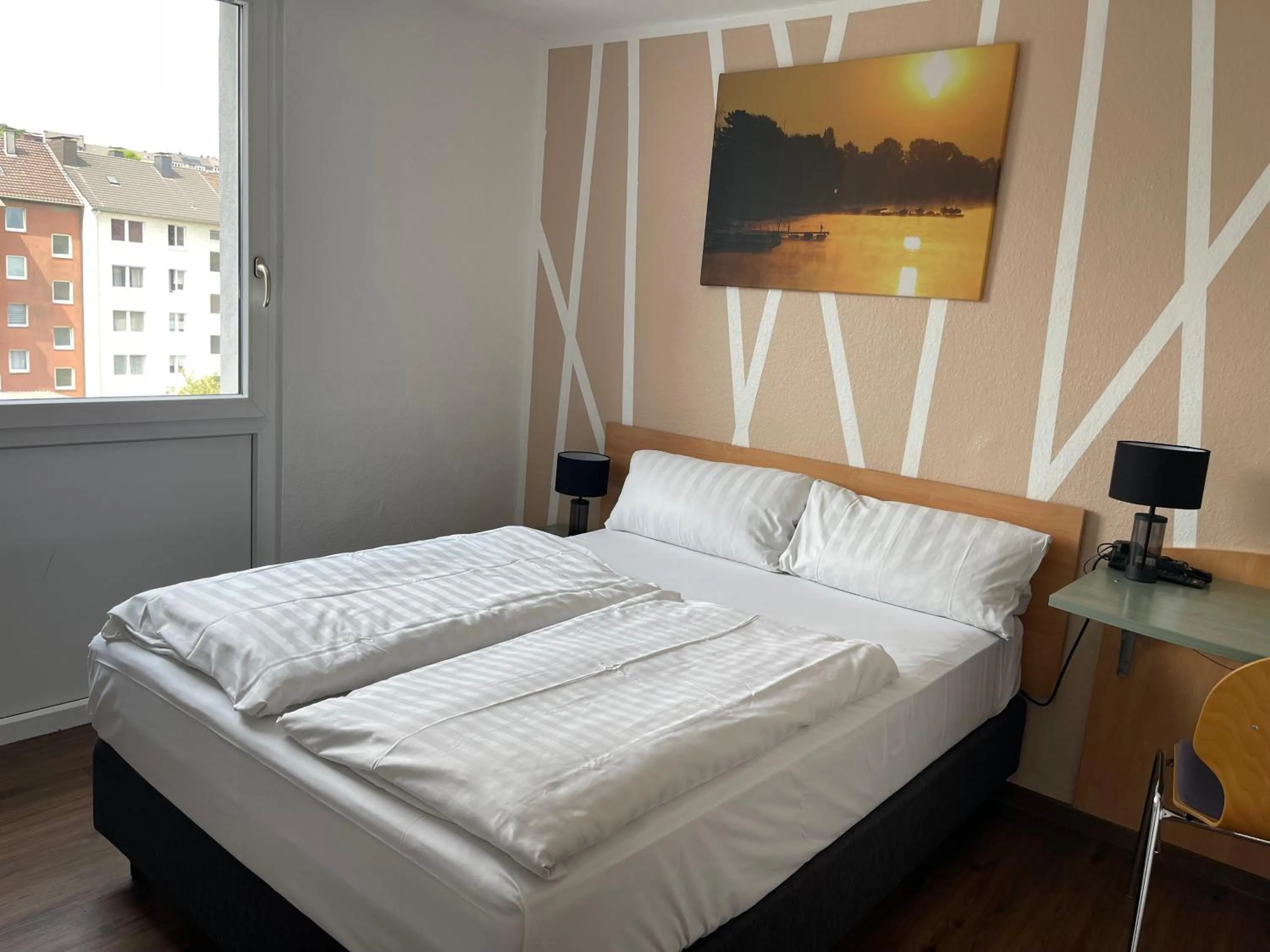 Photo of the whole room, Bed in Residenz Hotel Wuppertal