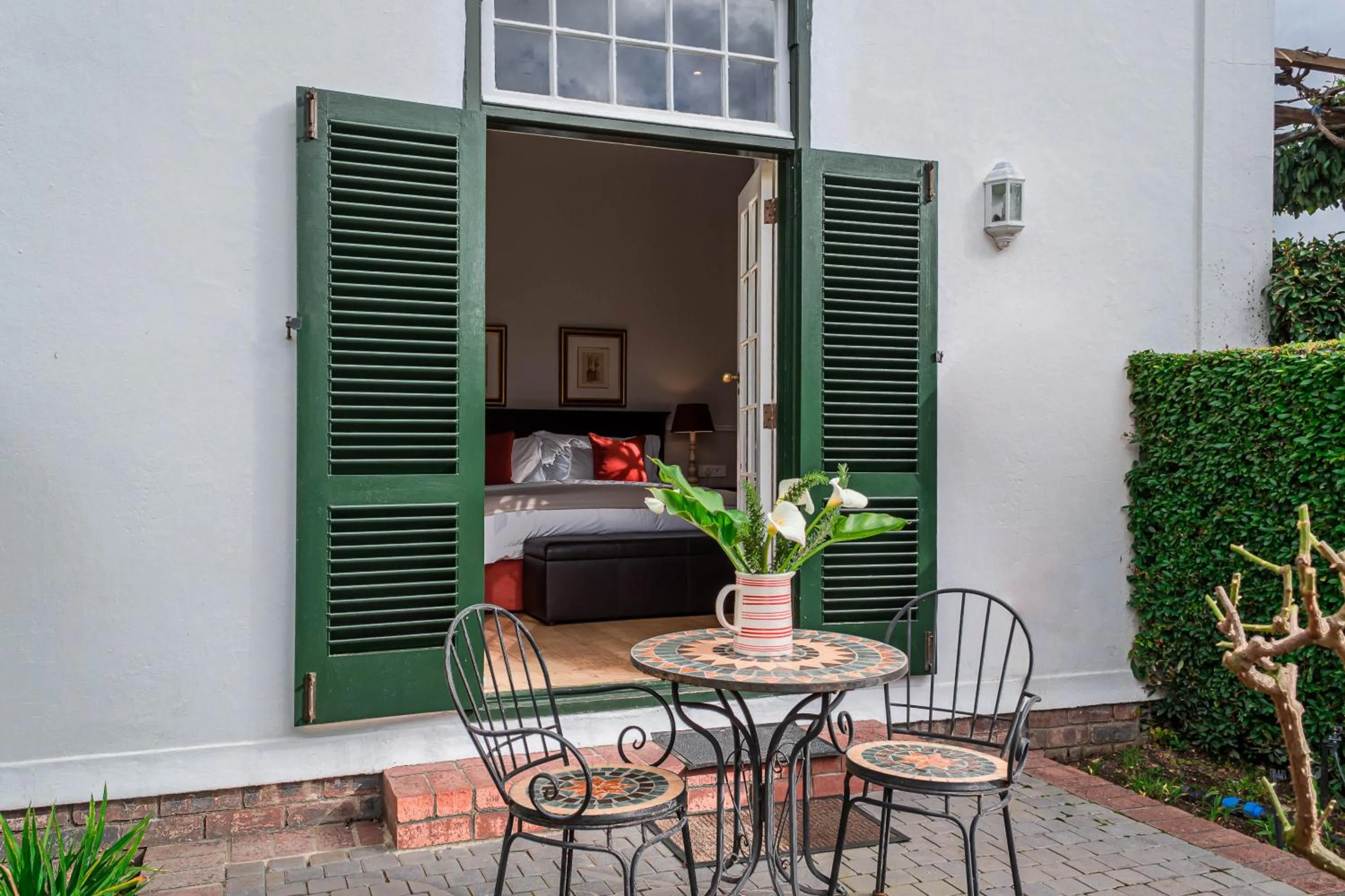 Balcony/Terrace, Bed in Van der Stel Manor
